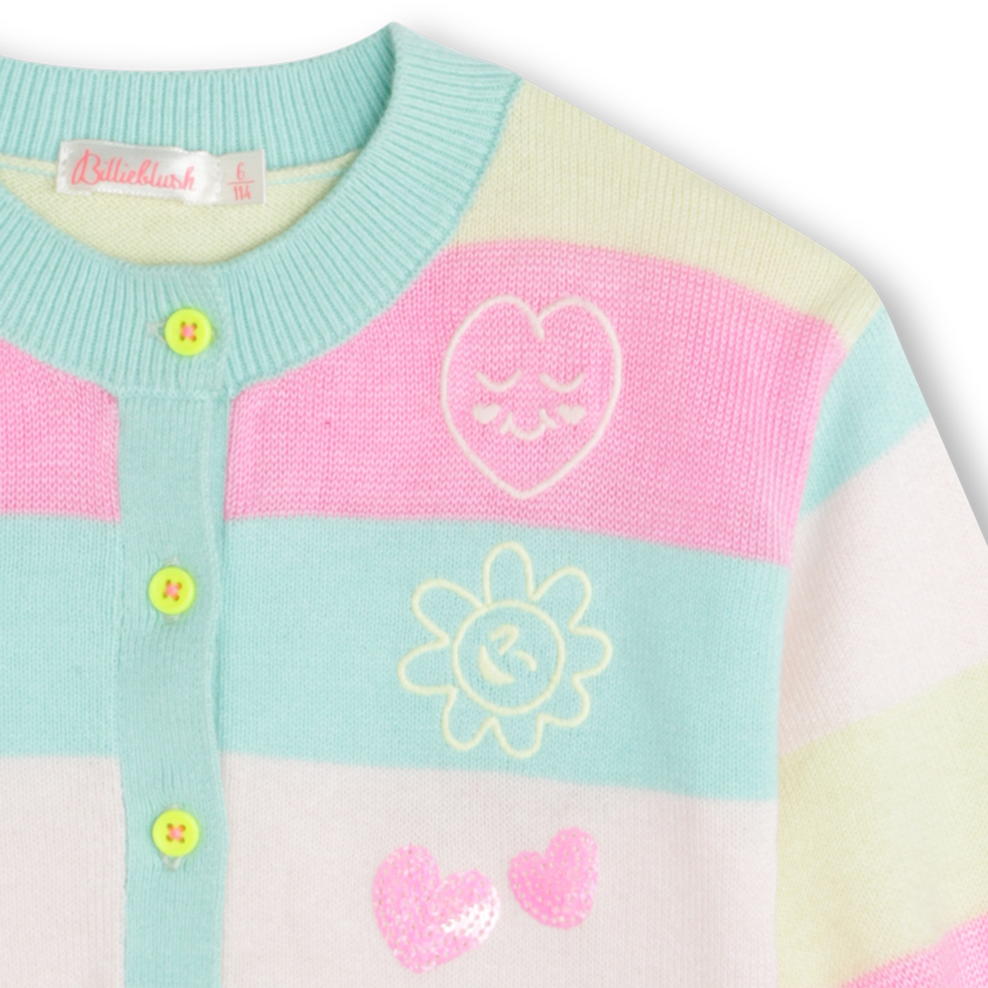 Striped knitted cardigan BILLIEBLUSH for GIRL