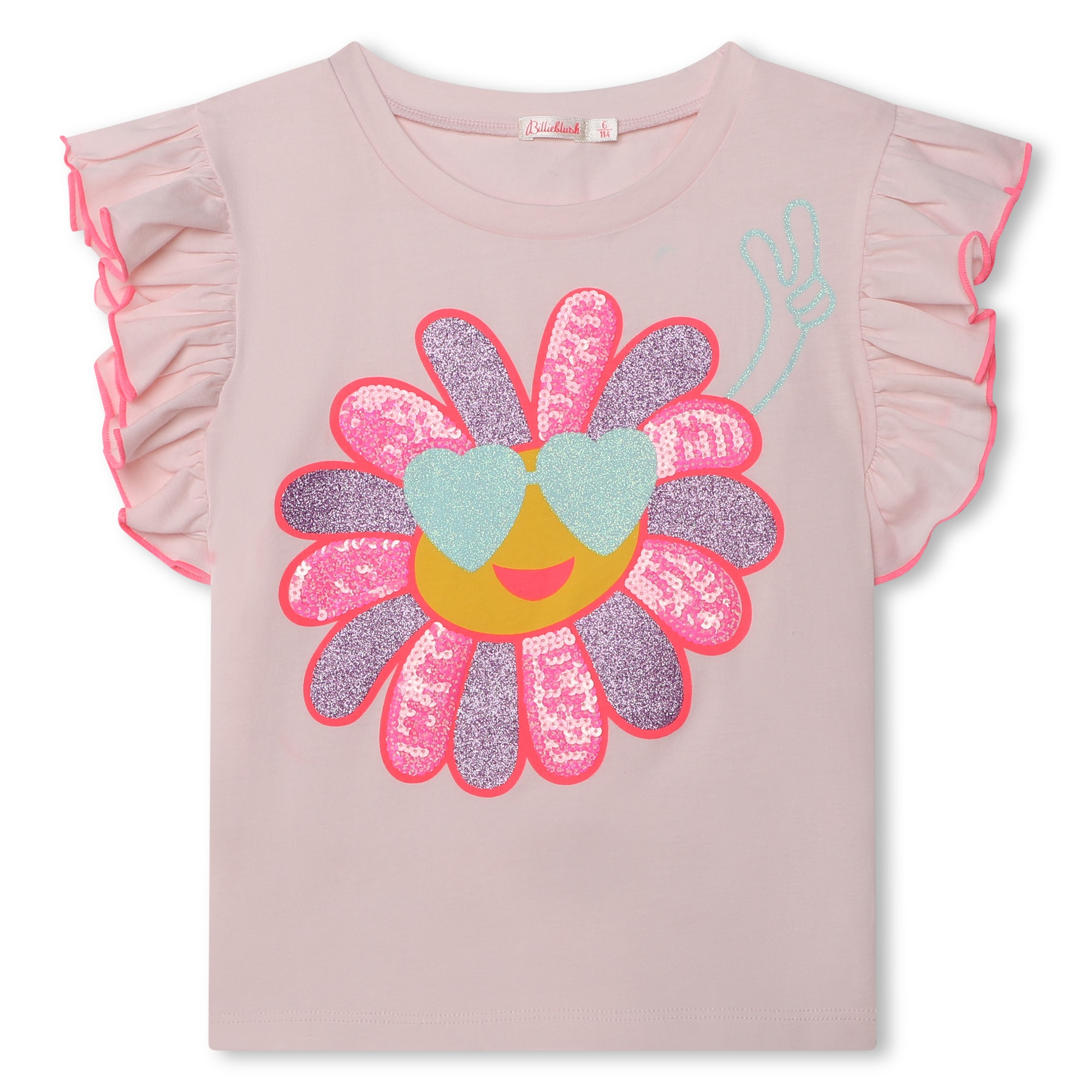 Round-neck T-shirt with frills BILLIEBLUSH for GIRL
