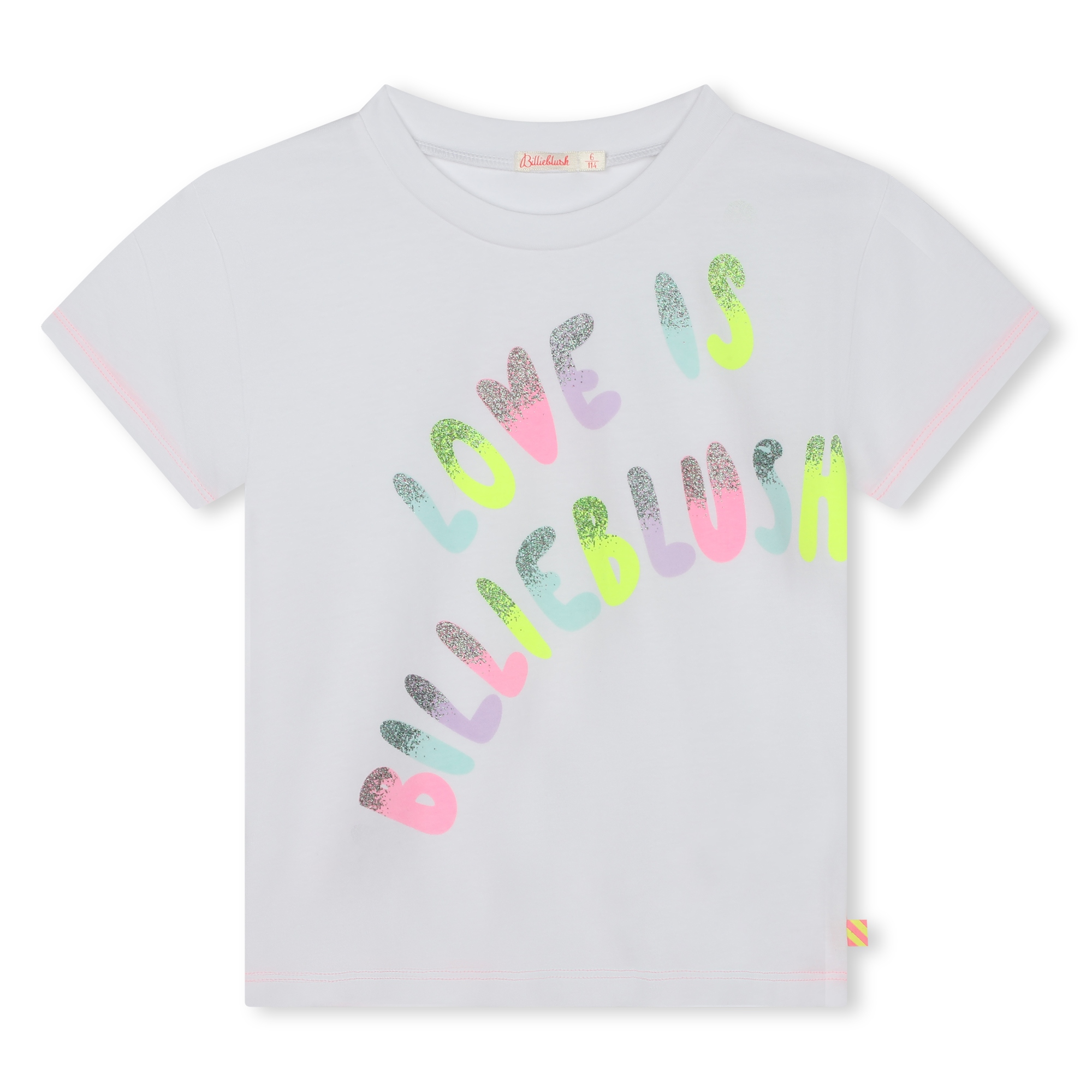 T-shirt with message BILLIEBLUSH for GIRL