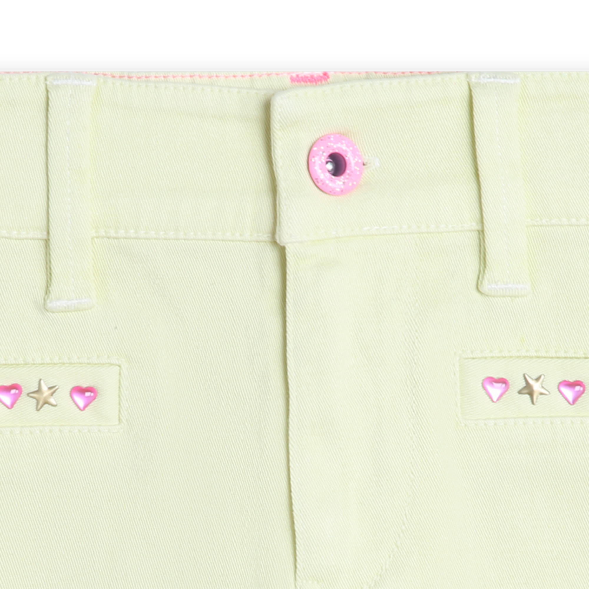 Fringed cotton twill shorts BILLIEBLUSH for GIRL