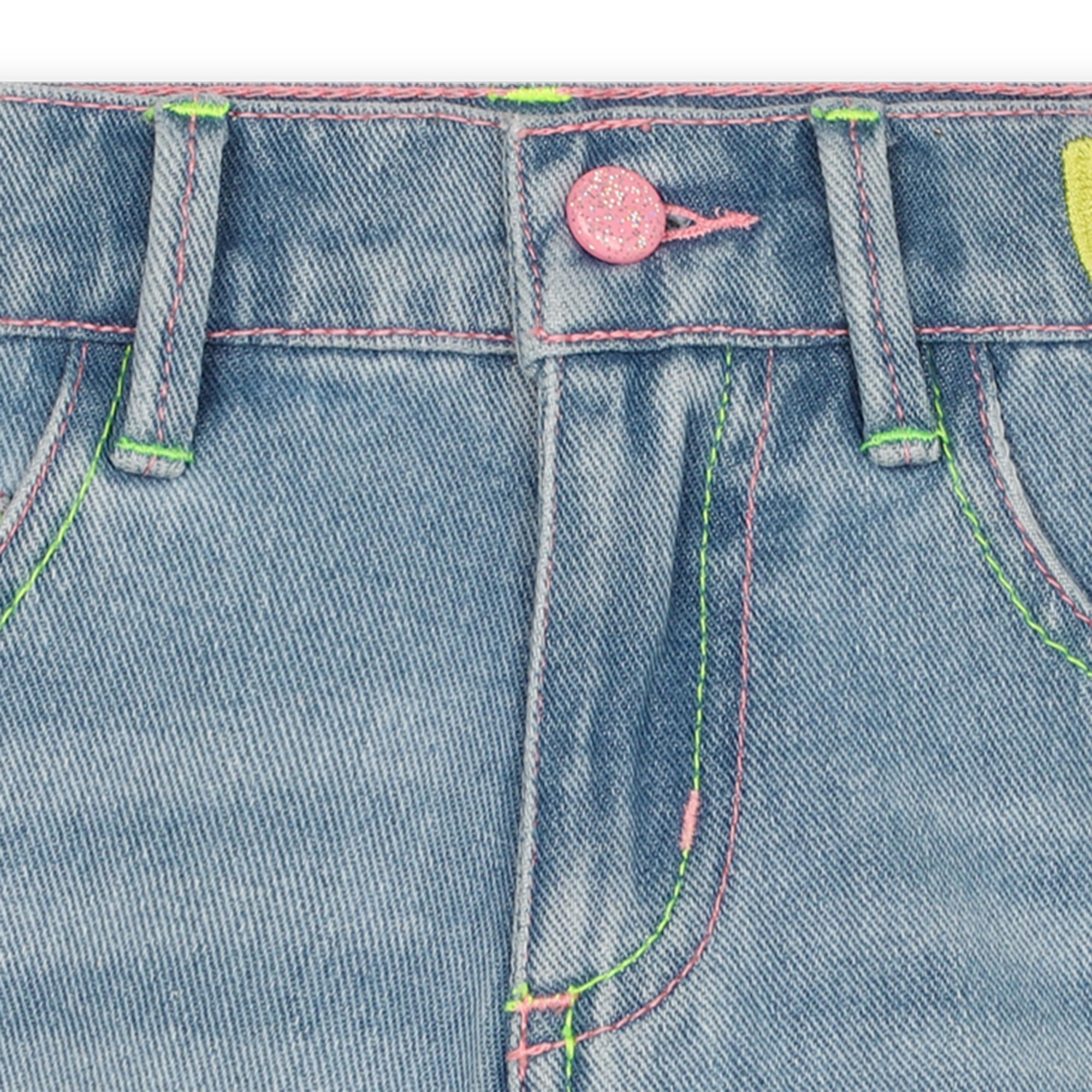 Shorts jeans cotone ricamato BILLIEBLUSH Per BAMBINA