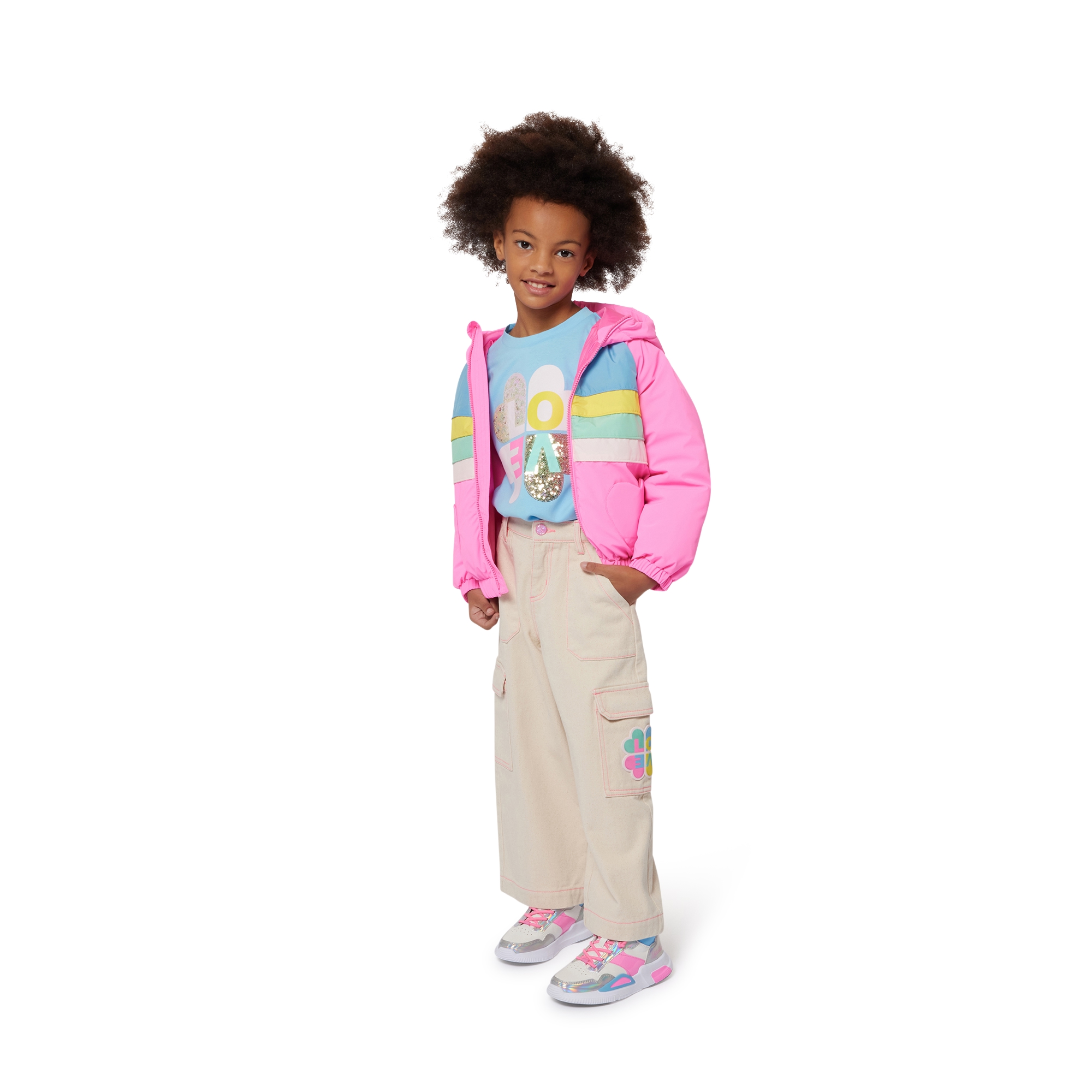 Multicoloured puffer jacket BILLIEBLUSH for GIRL