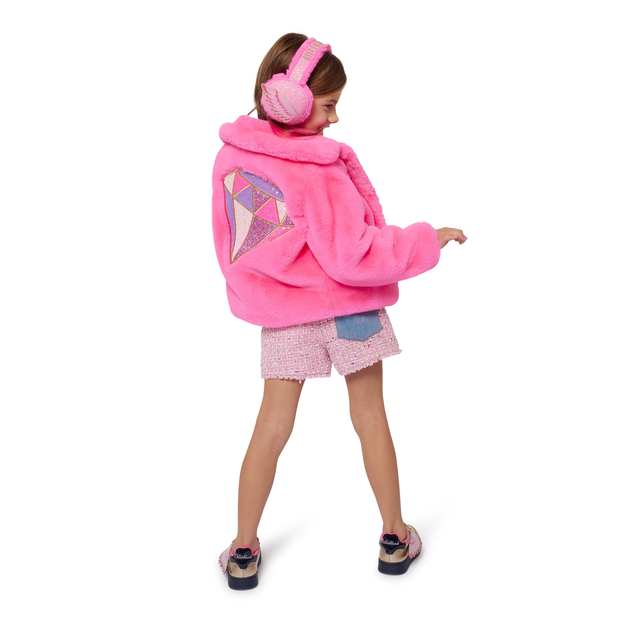 Fluffy fleece coat BILLIEBLUSH for GIRL