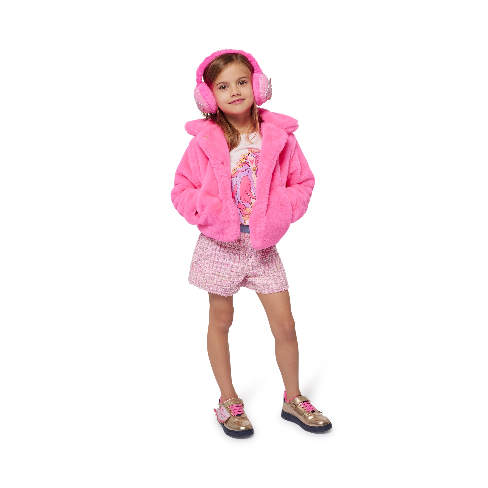 Fluffy fleece coat BILLIEBLUSH for GIRL