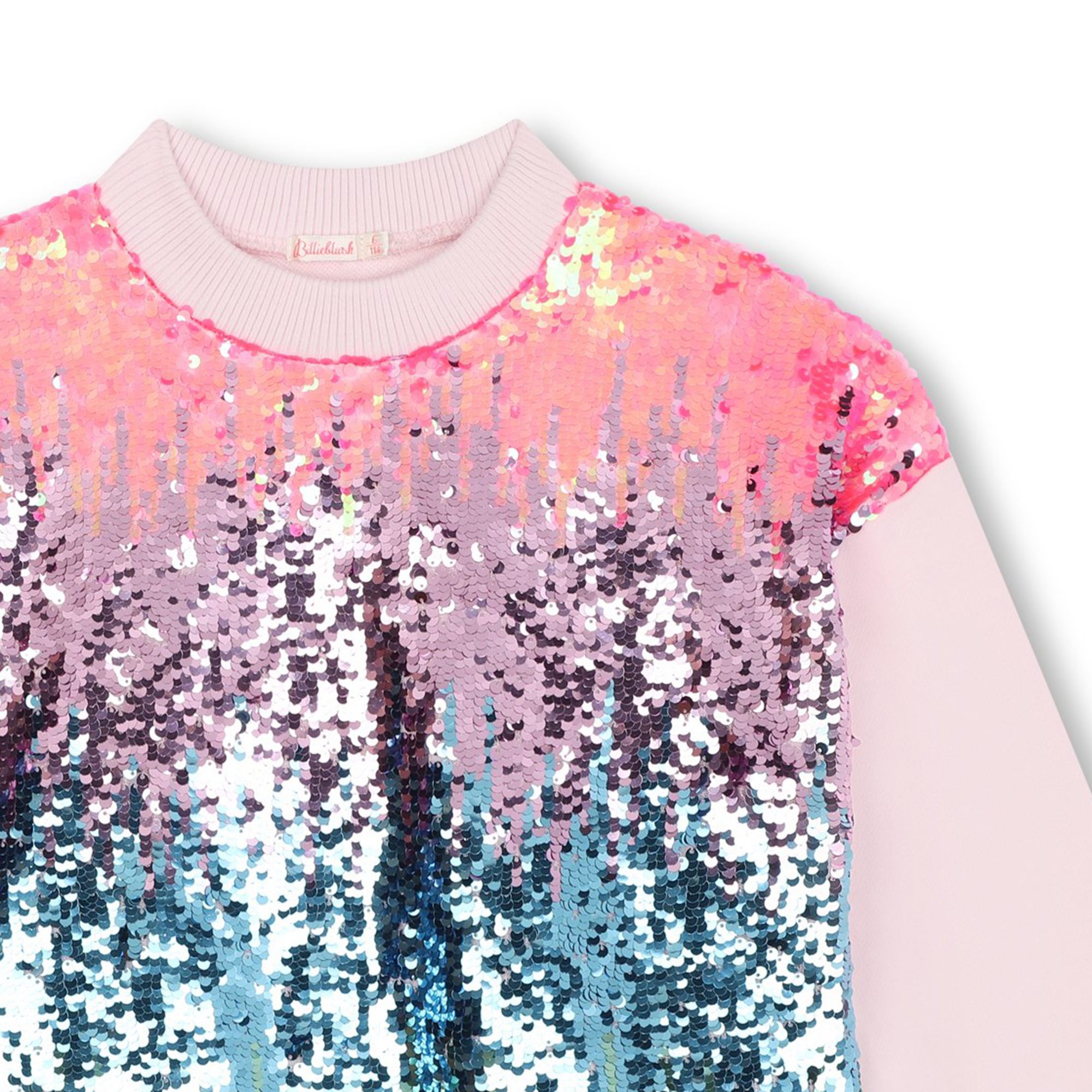 Pink sequin sweatshirt on sale