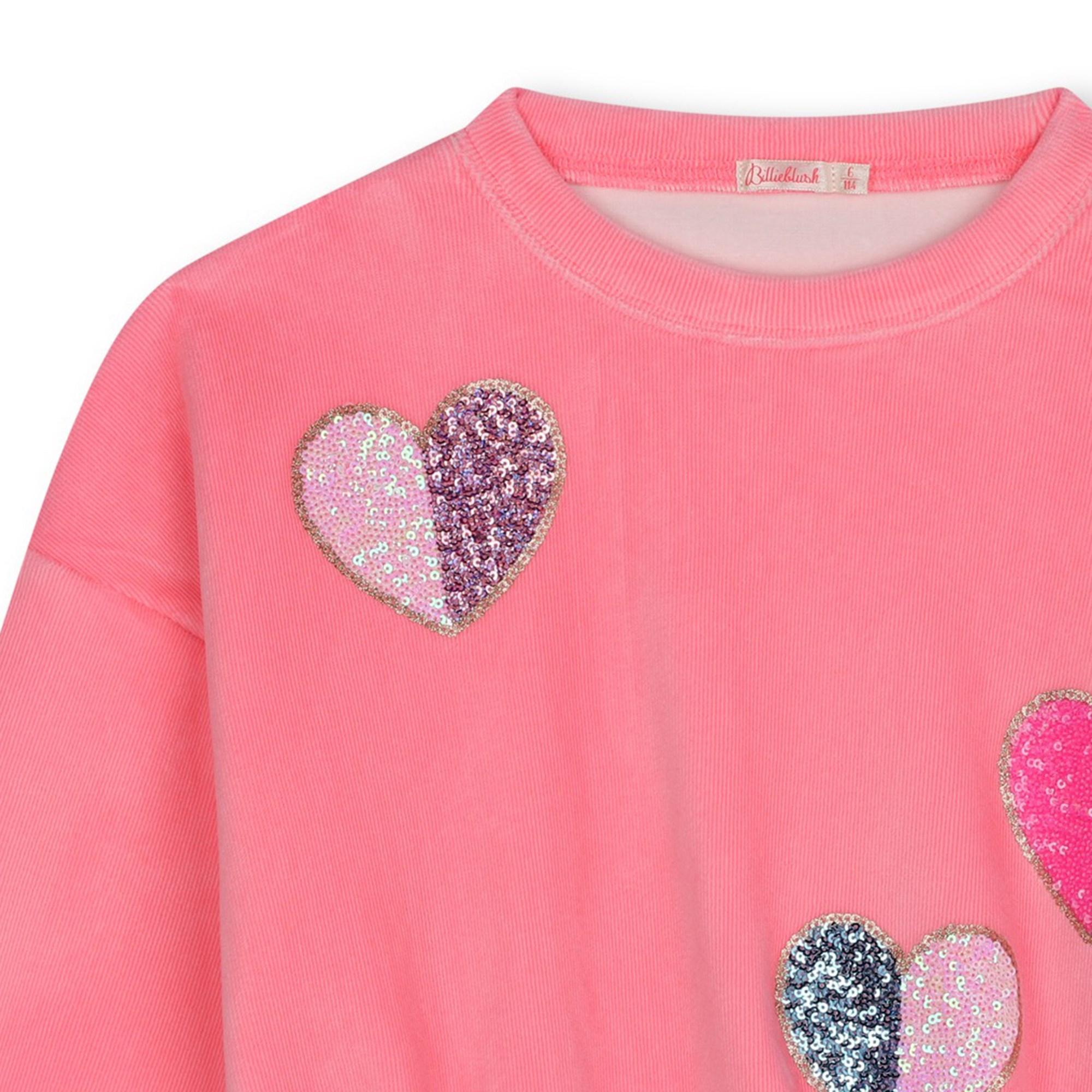 Sweat-shirt en velours BILLIEBLUSH pour FILLE