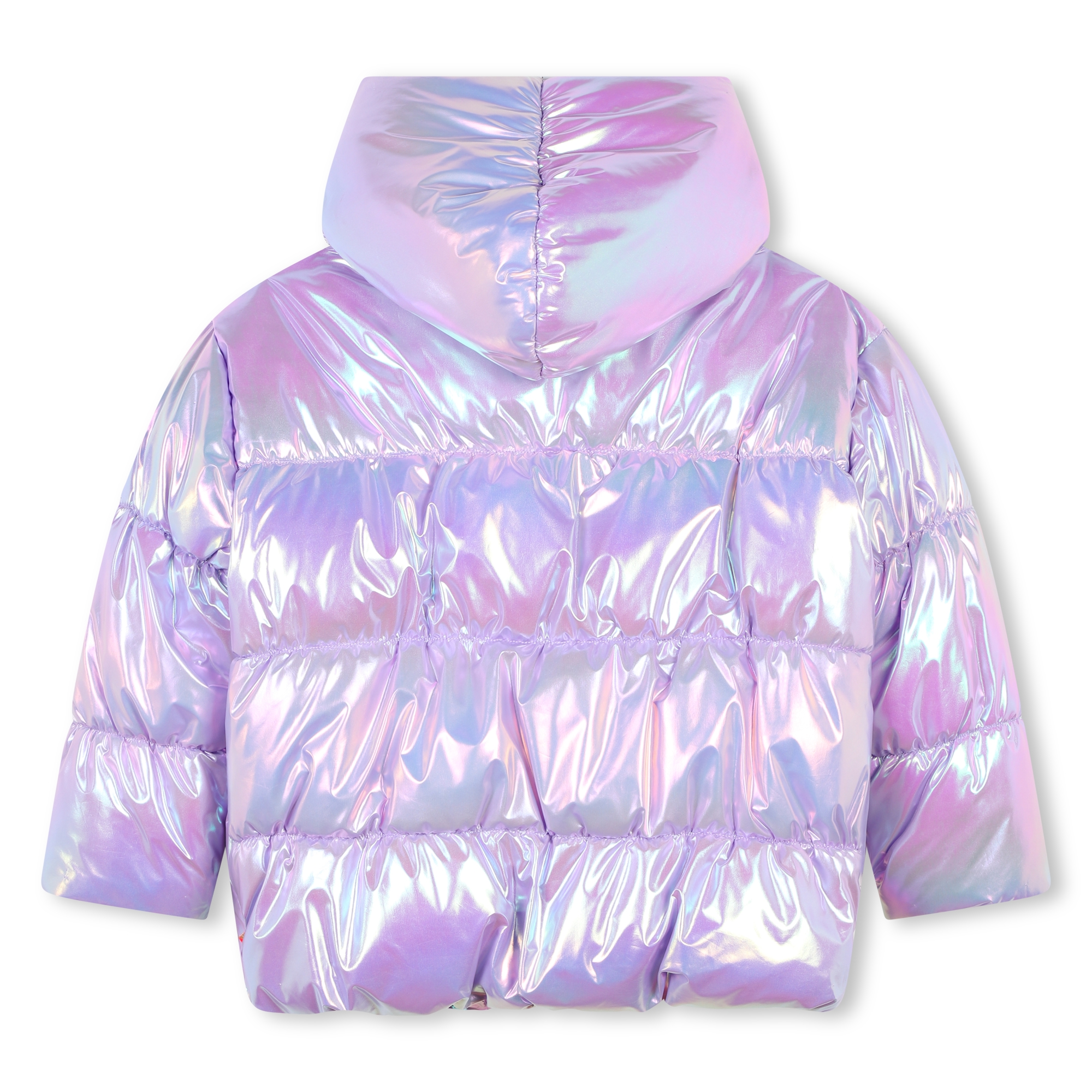 Shiny hooded puffer jacket BILLIEBLUSH for GIRL