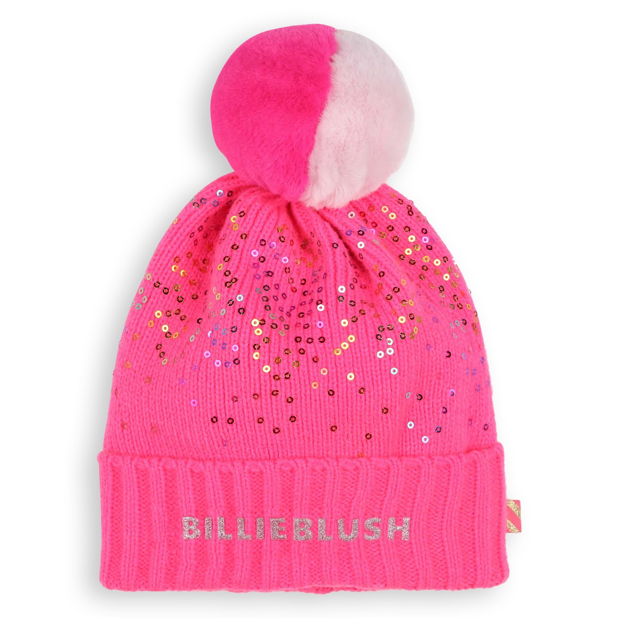 Bonnet à pompon orné de sequins BILLIEBLUSH pour FILLE