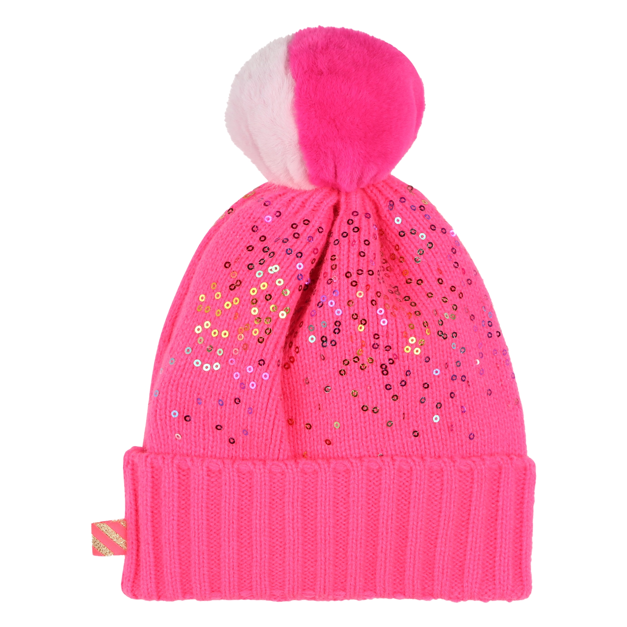 Bonnet à pompon orné de sequins BILLIEBLUSH pour FILLE