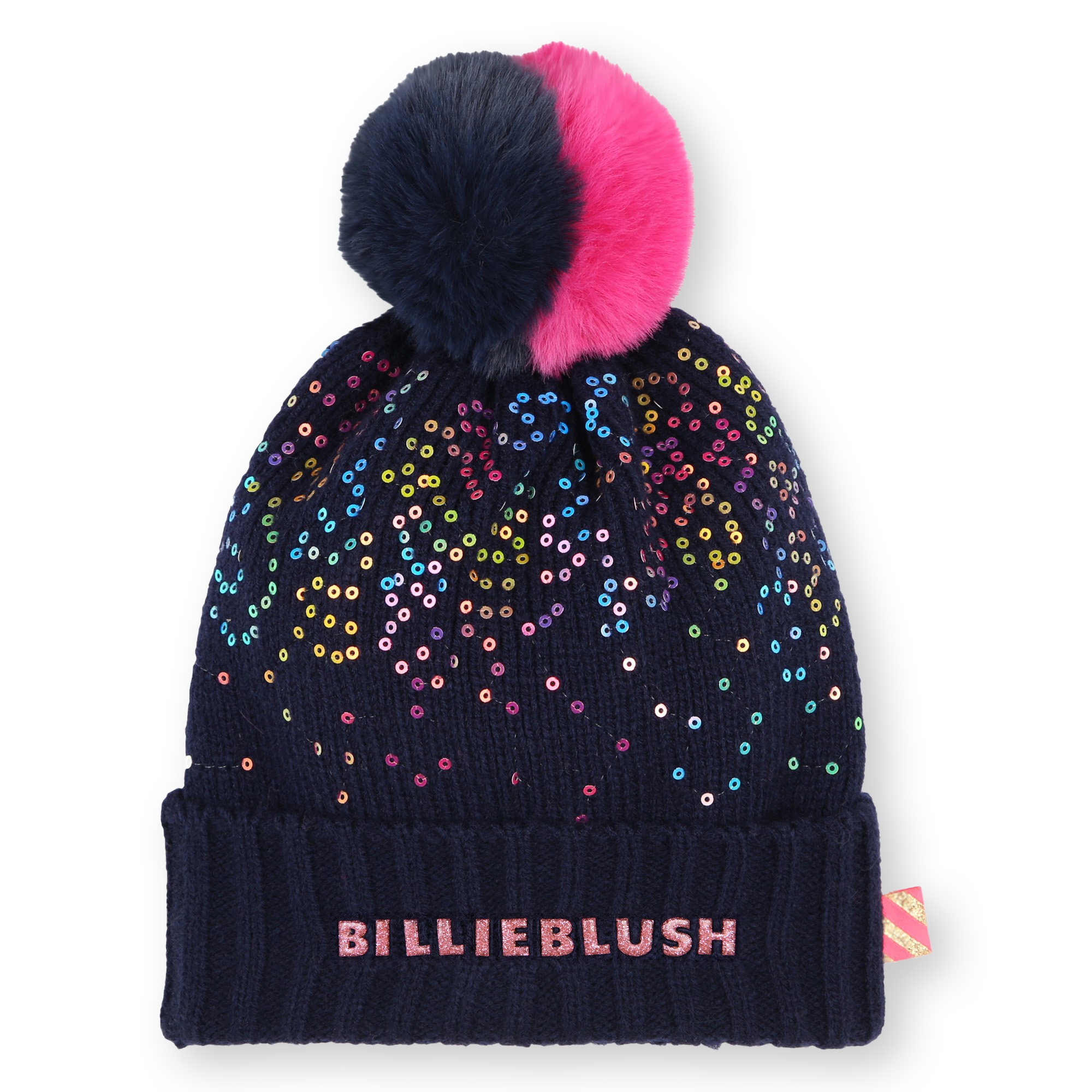 Bonnet à pompon orné de sequins BILLIEBLUSH pour FILLE