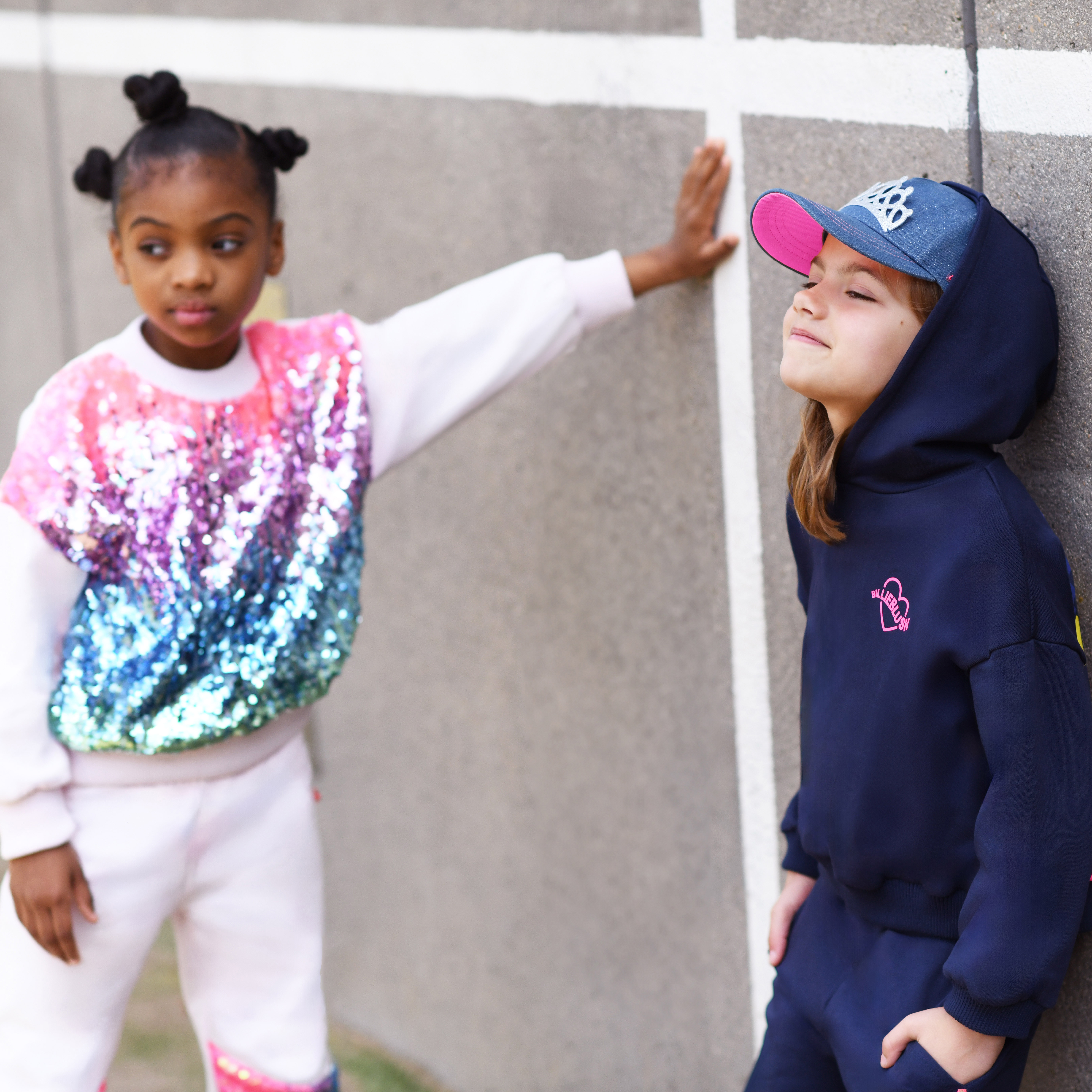 Casquette en denim pailleté BILLIEBLUSH pour FILLE