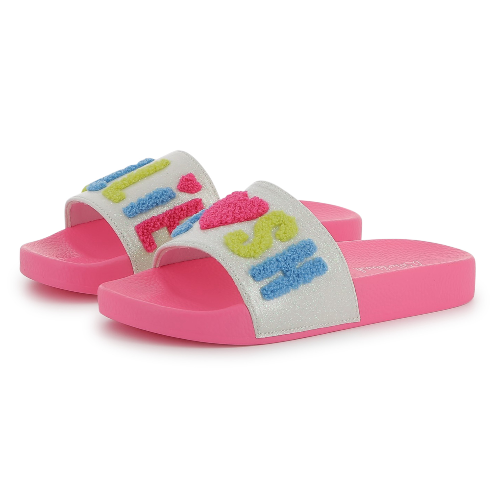 Claquettes à logo en molleton BILLIEBLUSH pour FILLE