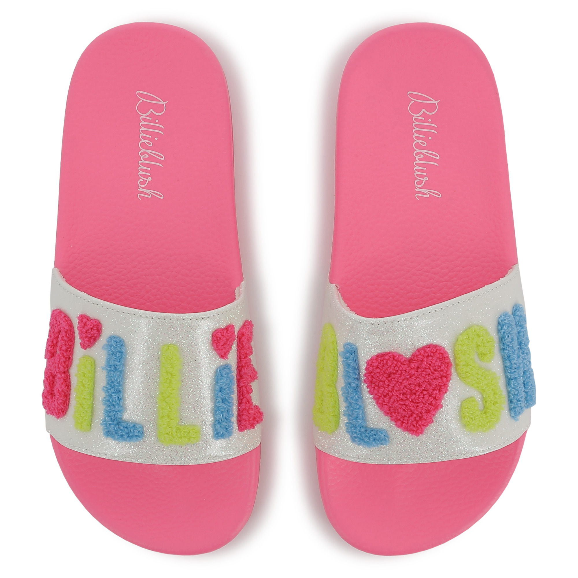 Fleece logo sliders BILLIEBLUSH for GIRL