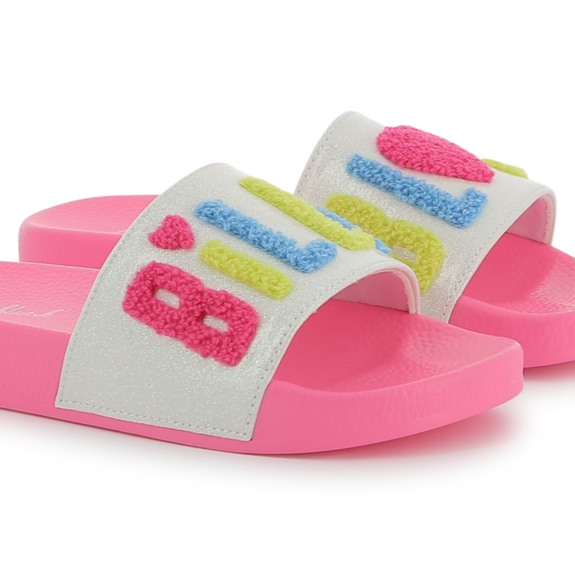 Fleece logo sliders BILLIEBLUSH for GIRL