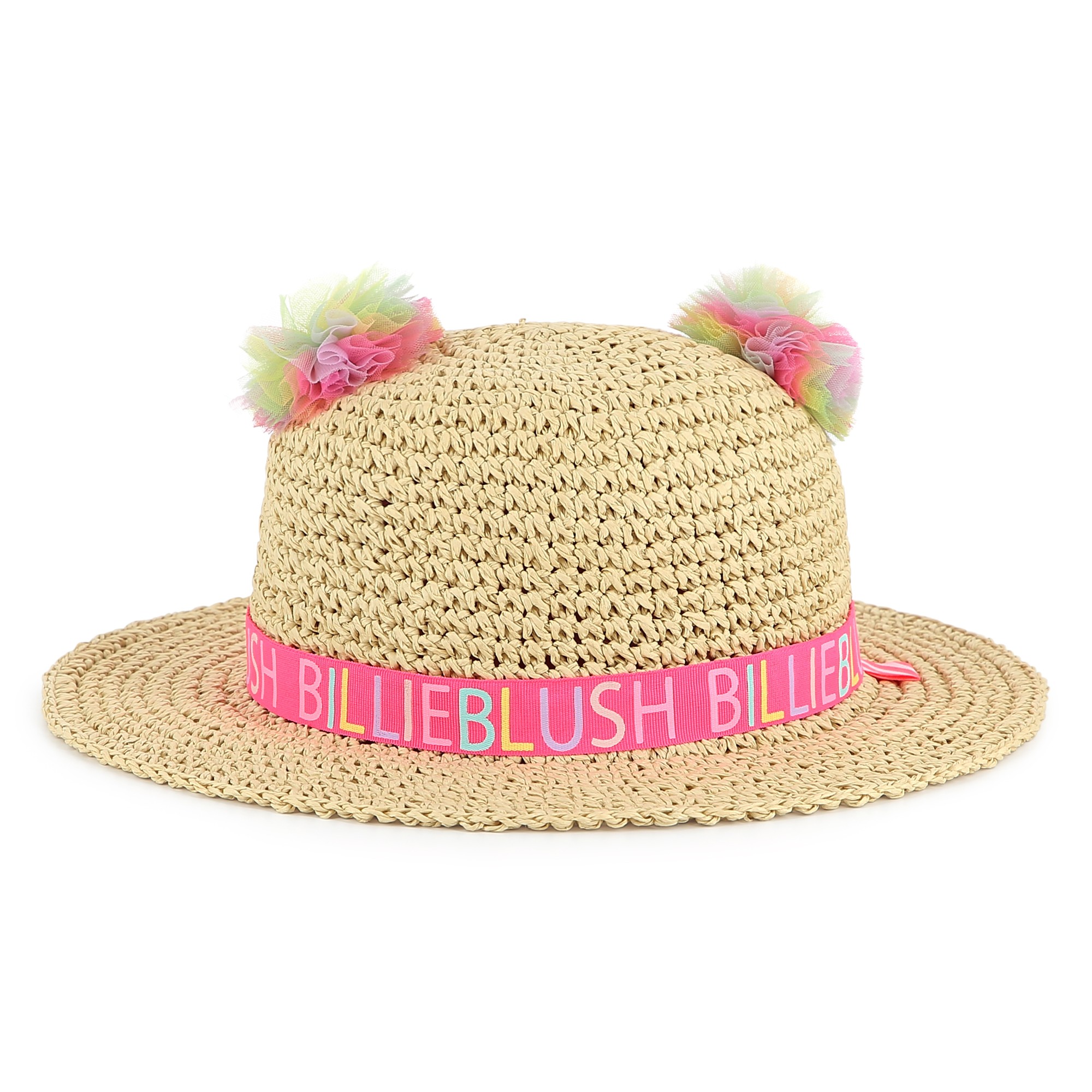 Pompom straw hat BILLIEBLUSH for GIRL