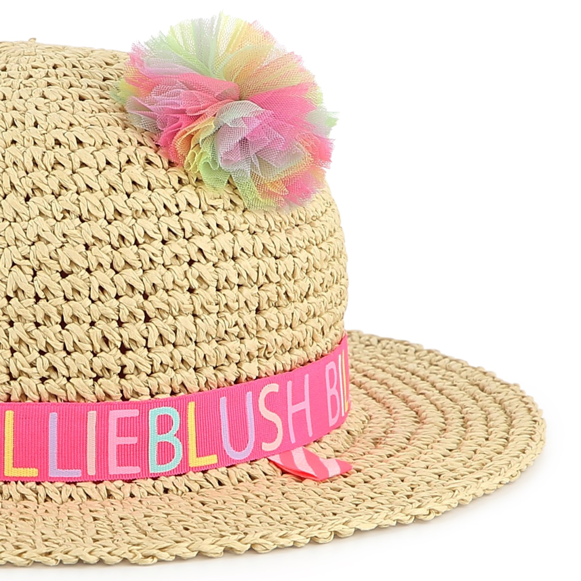 Pompom straw hat BILLIEBLUSH for GIRL