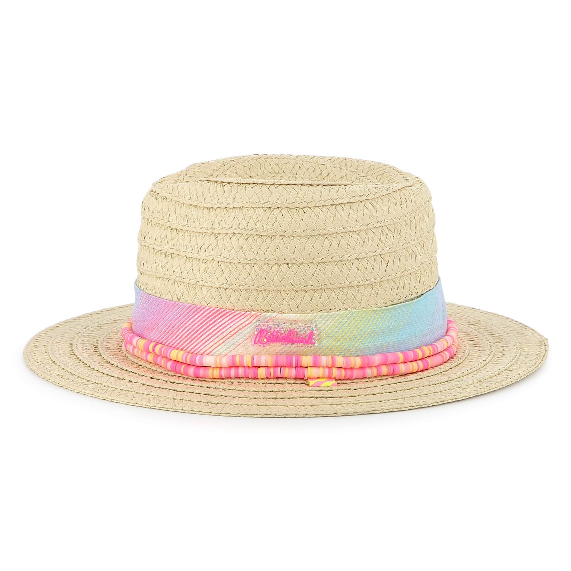 Hat with striped pearl ribbon BILLIEBLUSH for GIRL