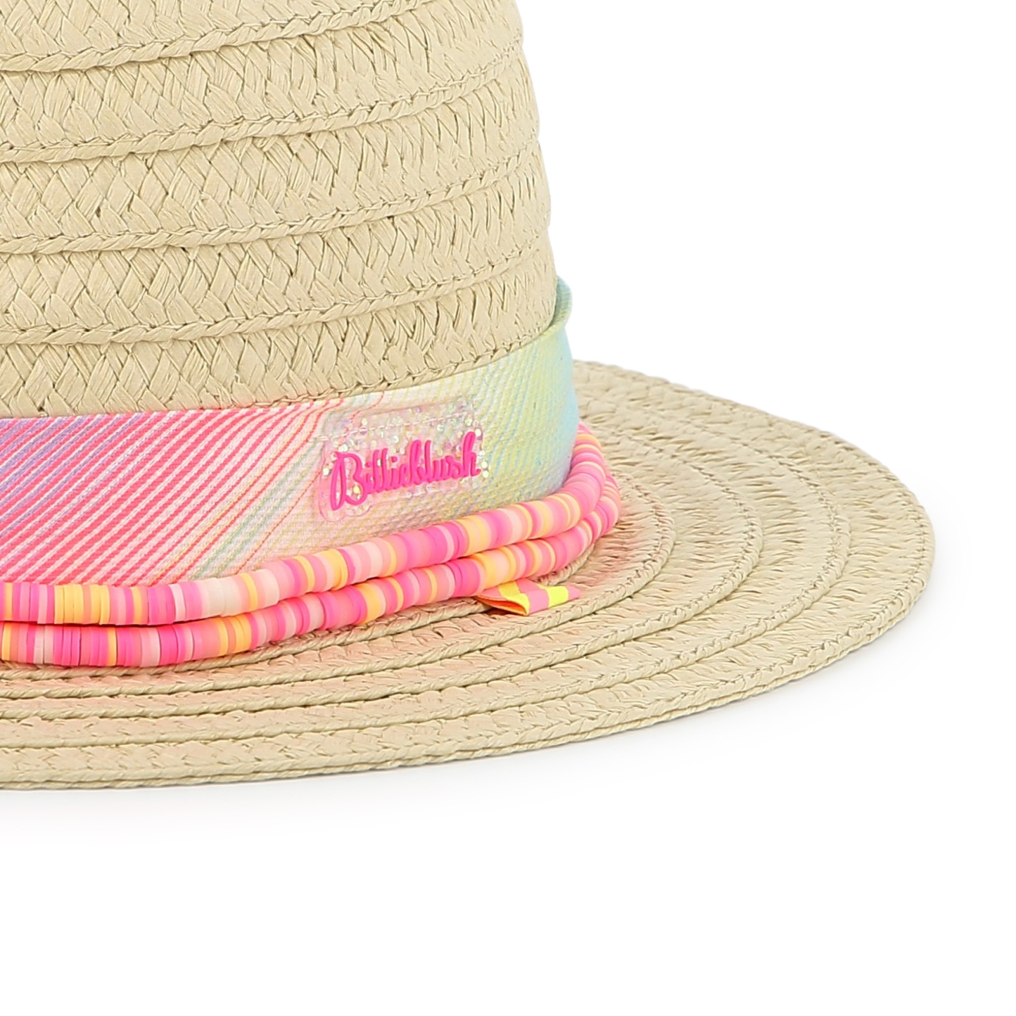 Hat with striped pearl ribbon BILLIEBLUSH for GIRL