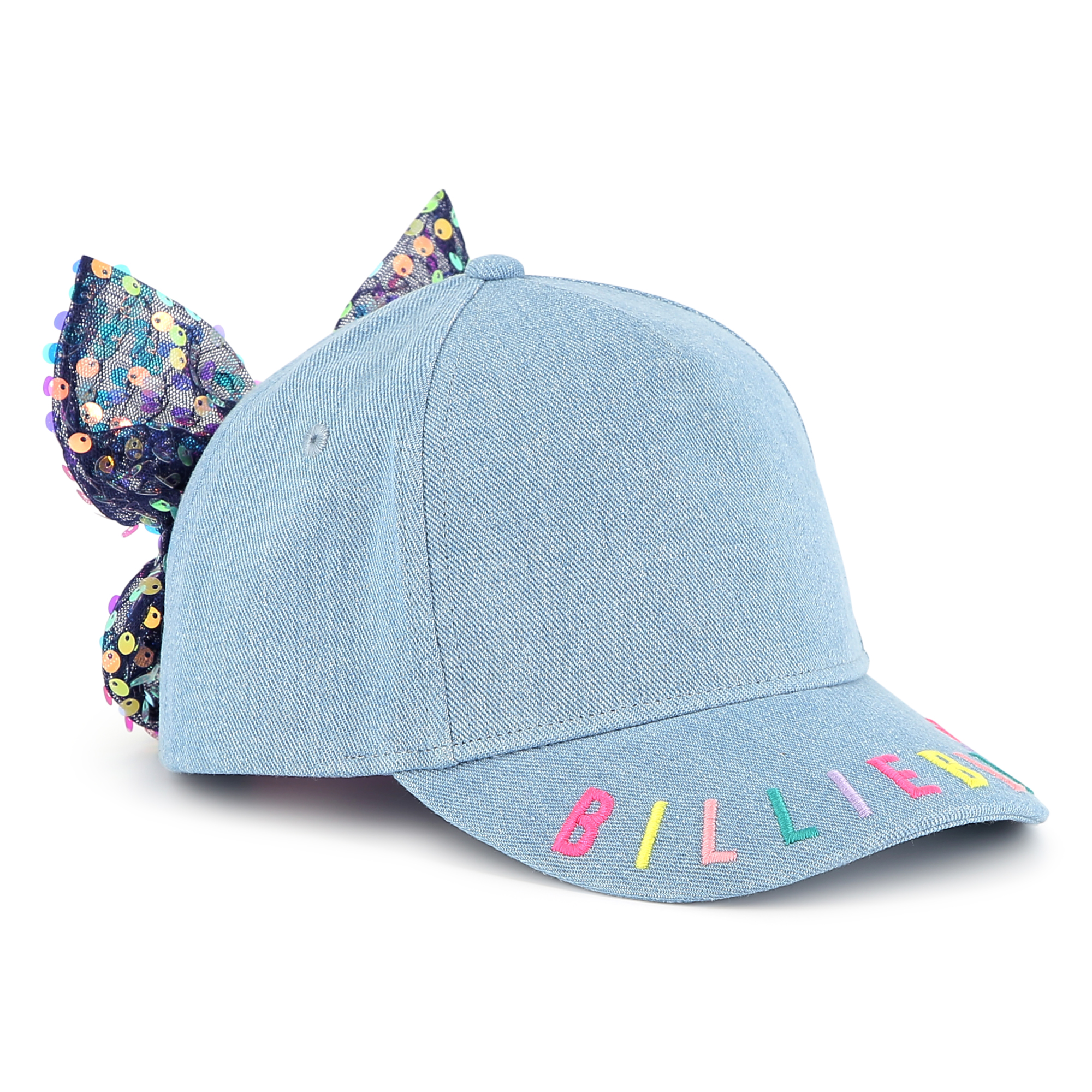 Denim baseball cap with bow BILLIEBLUSH for GIRL