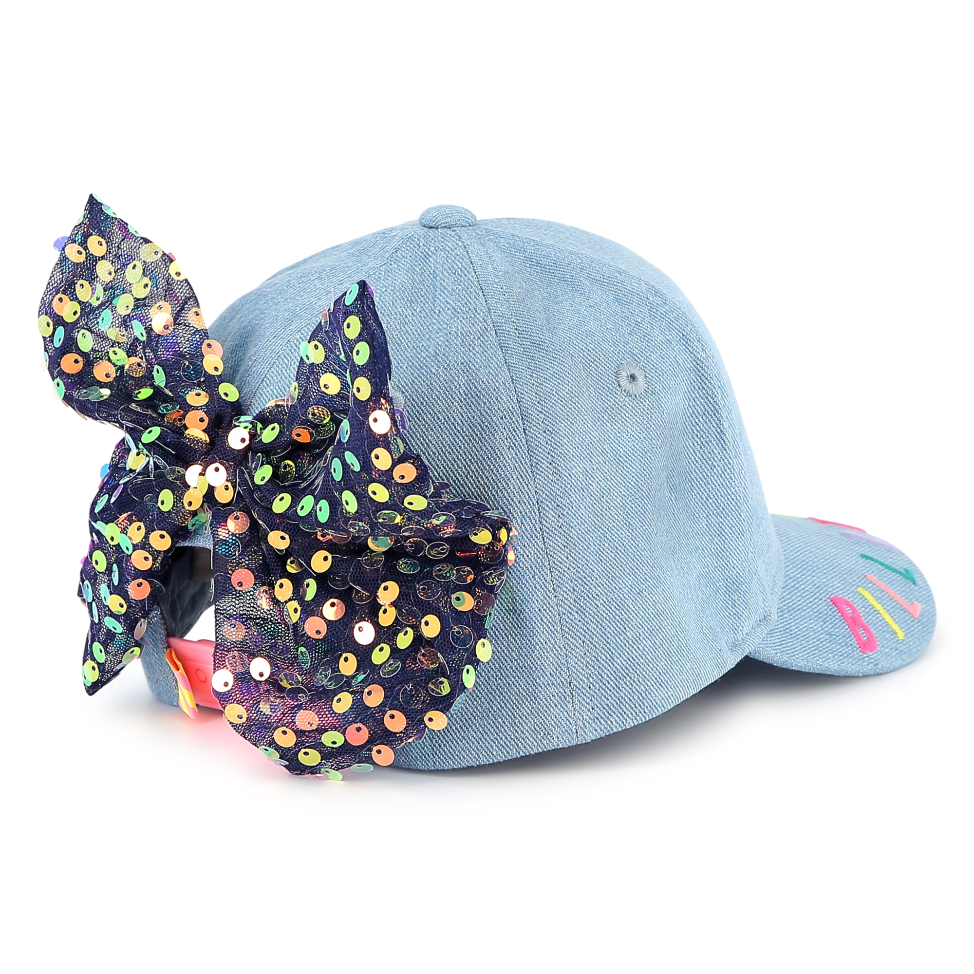 Denim baseball cap with bow BILLIEBLUSH for GIRL