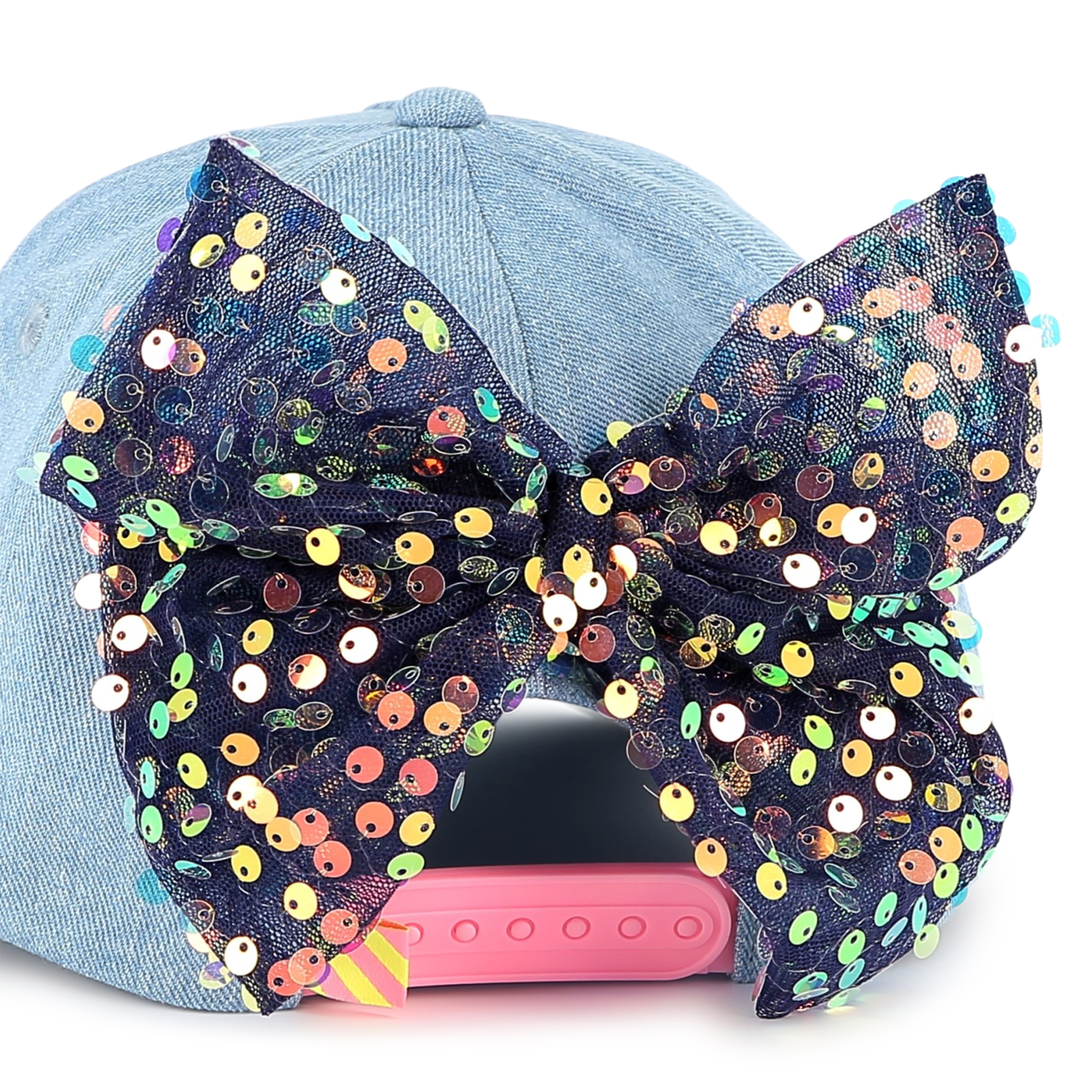 Denim baseball cap with bow BILLIEBLUSH for GIRL