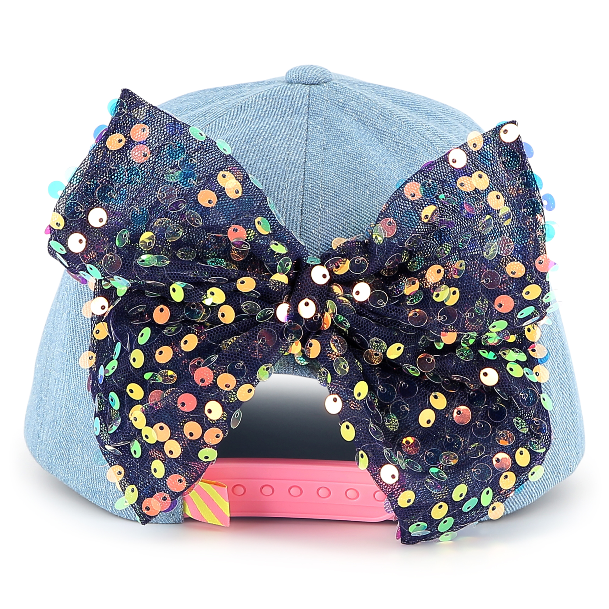 Denim baseball cap with bow BILLIEBLUSH for GIRL