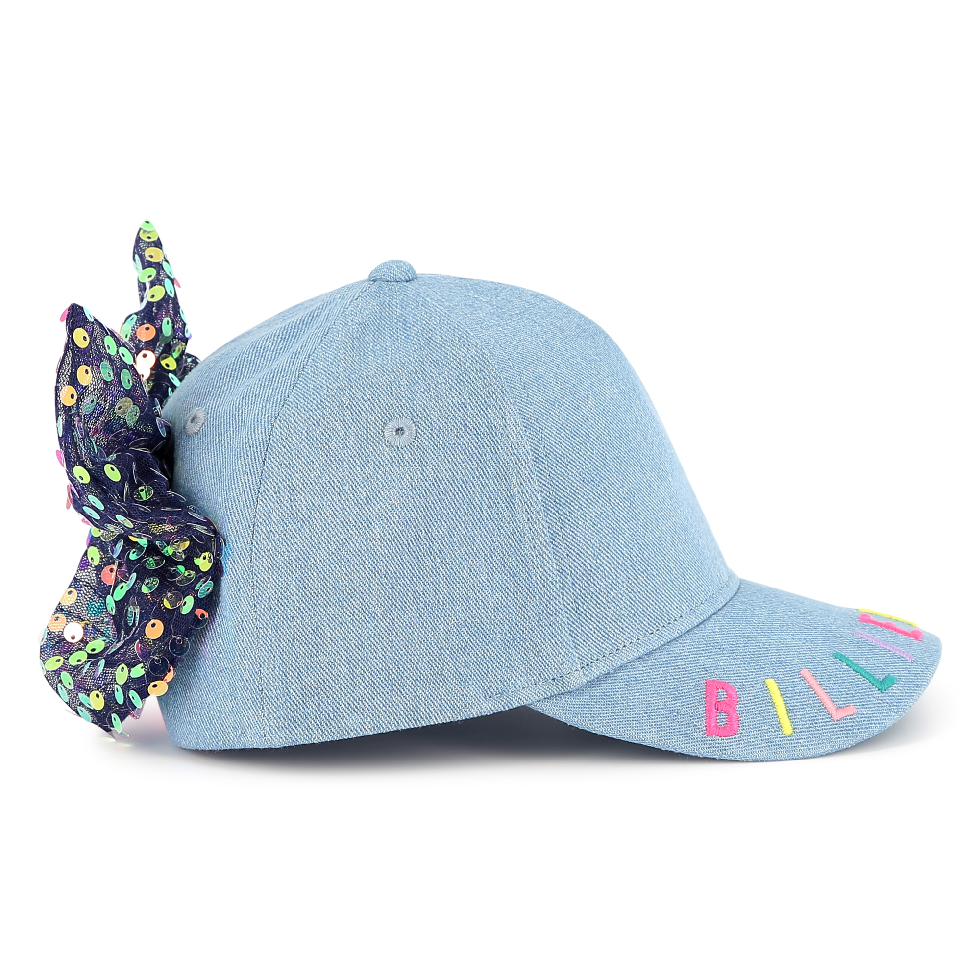 Denim baseball cap with bow BILLIEBLUSH for GIRL