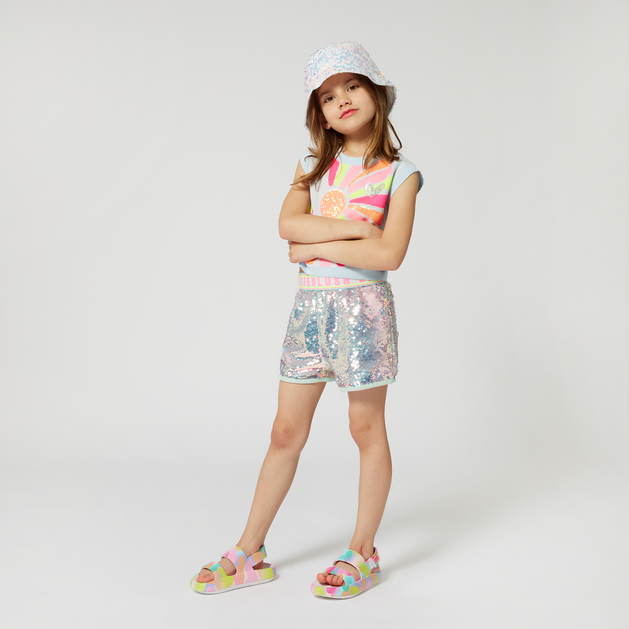 Shiny sequin bucket hat BILLIEBLUSH for GIRL