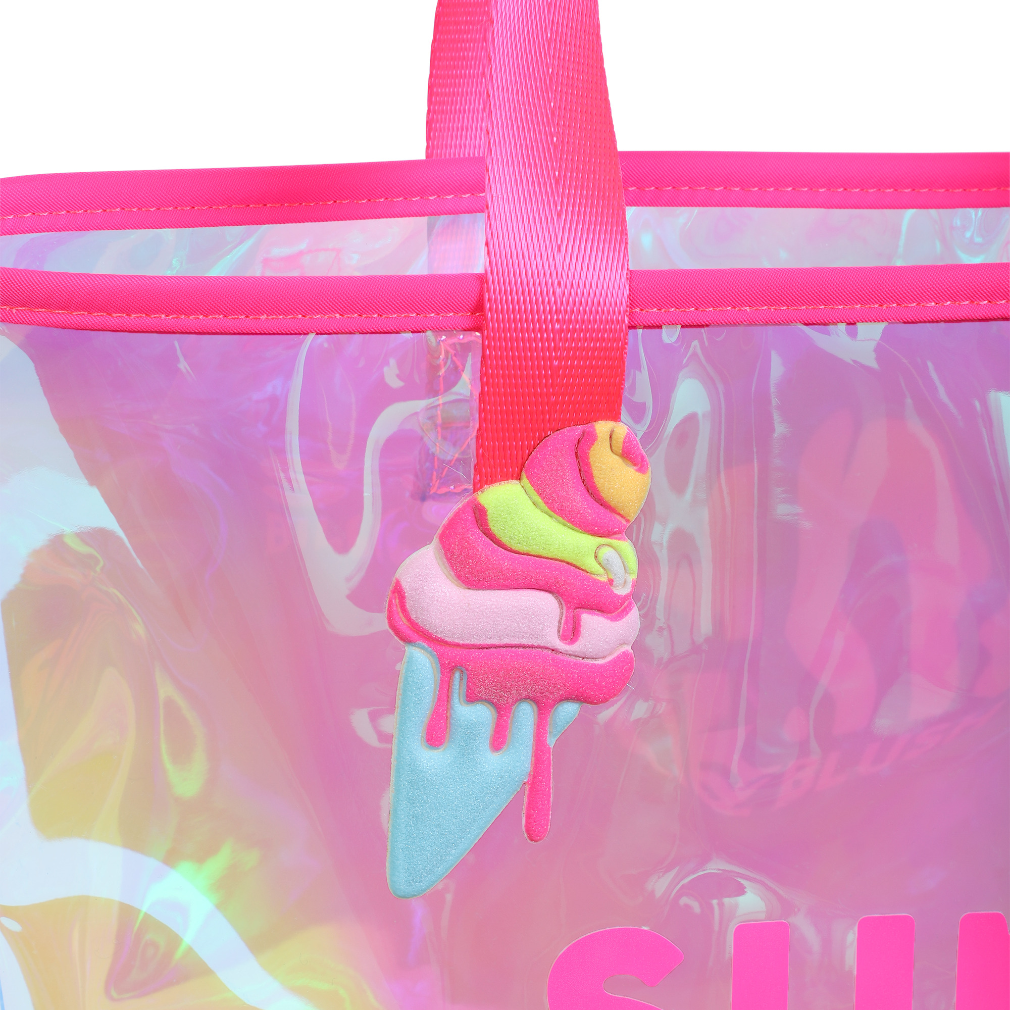 Glänzender Shopper mit Badge BILLIEBLUSH Für MÄDCHEN