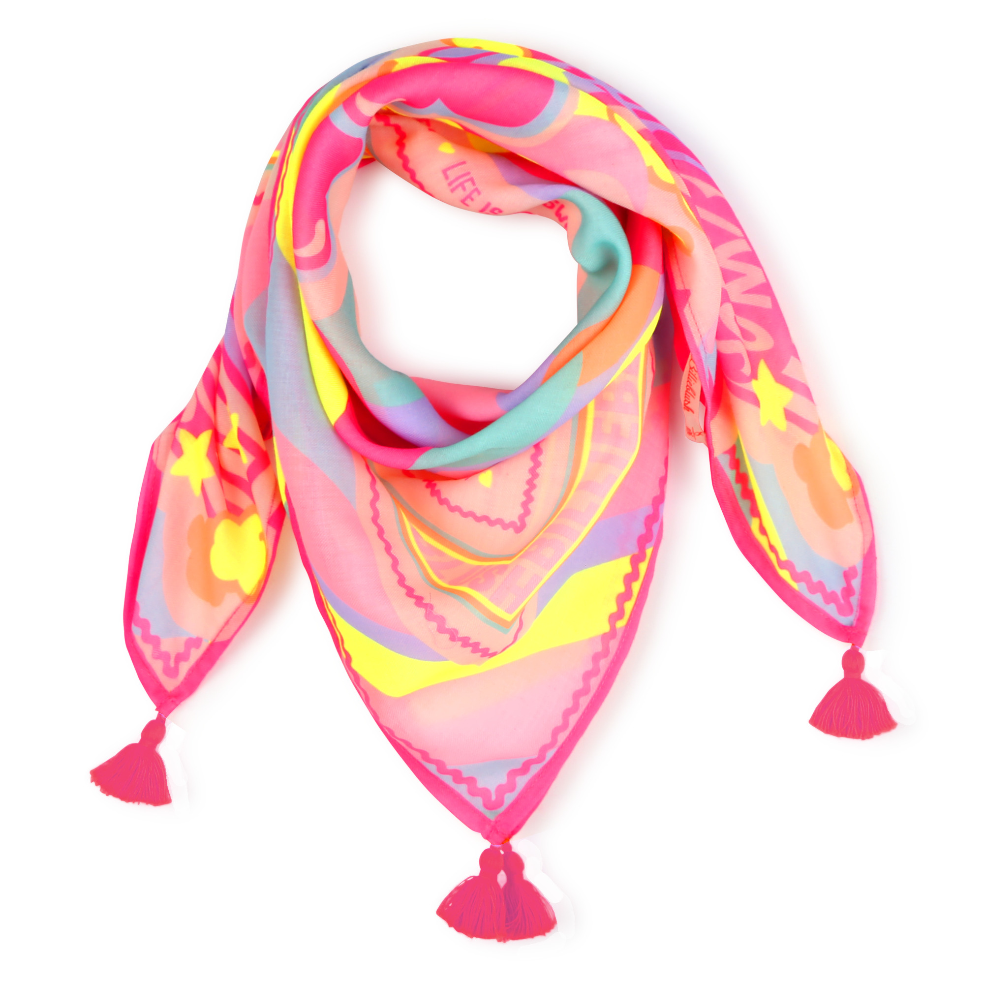 Printed square scarf BILLIEBLUSH for GIRL