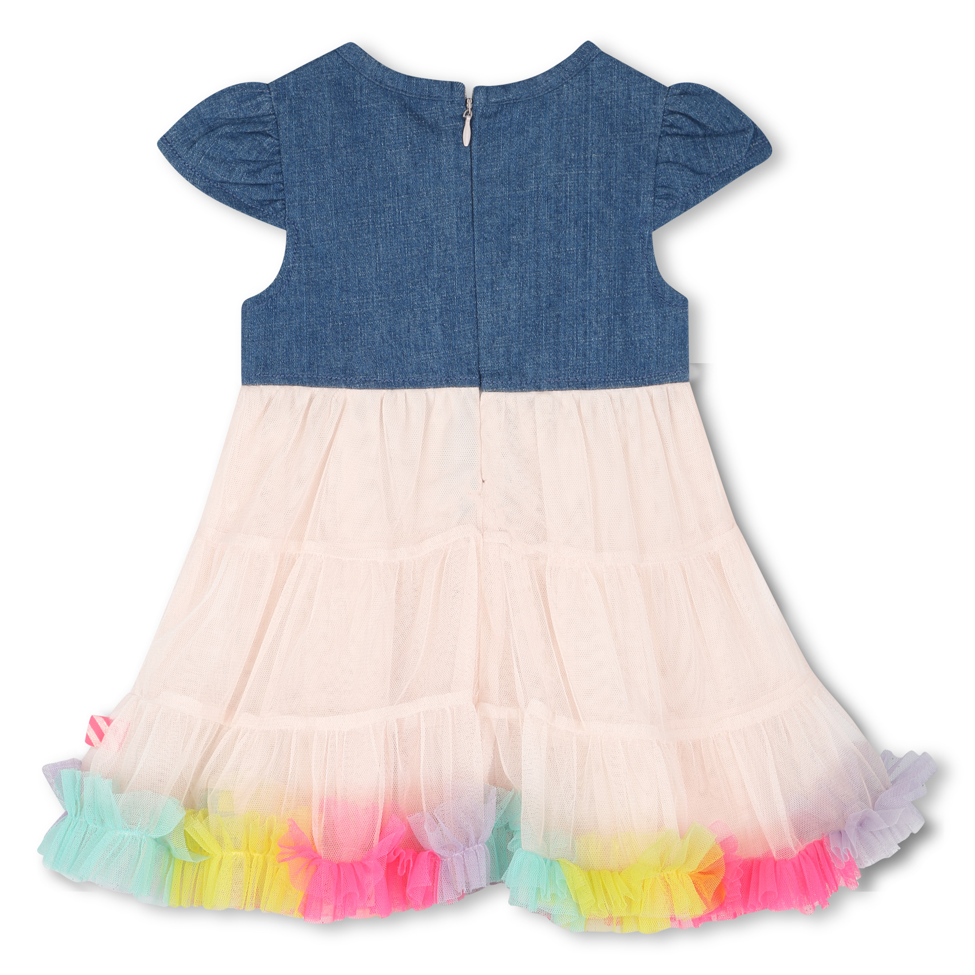 Bi-material dress with ruffles BILLIEBLUSH for GIRL