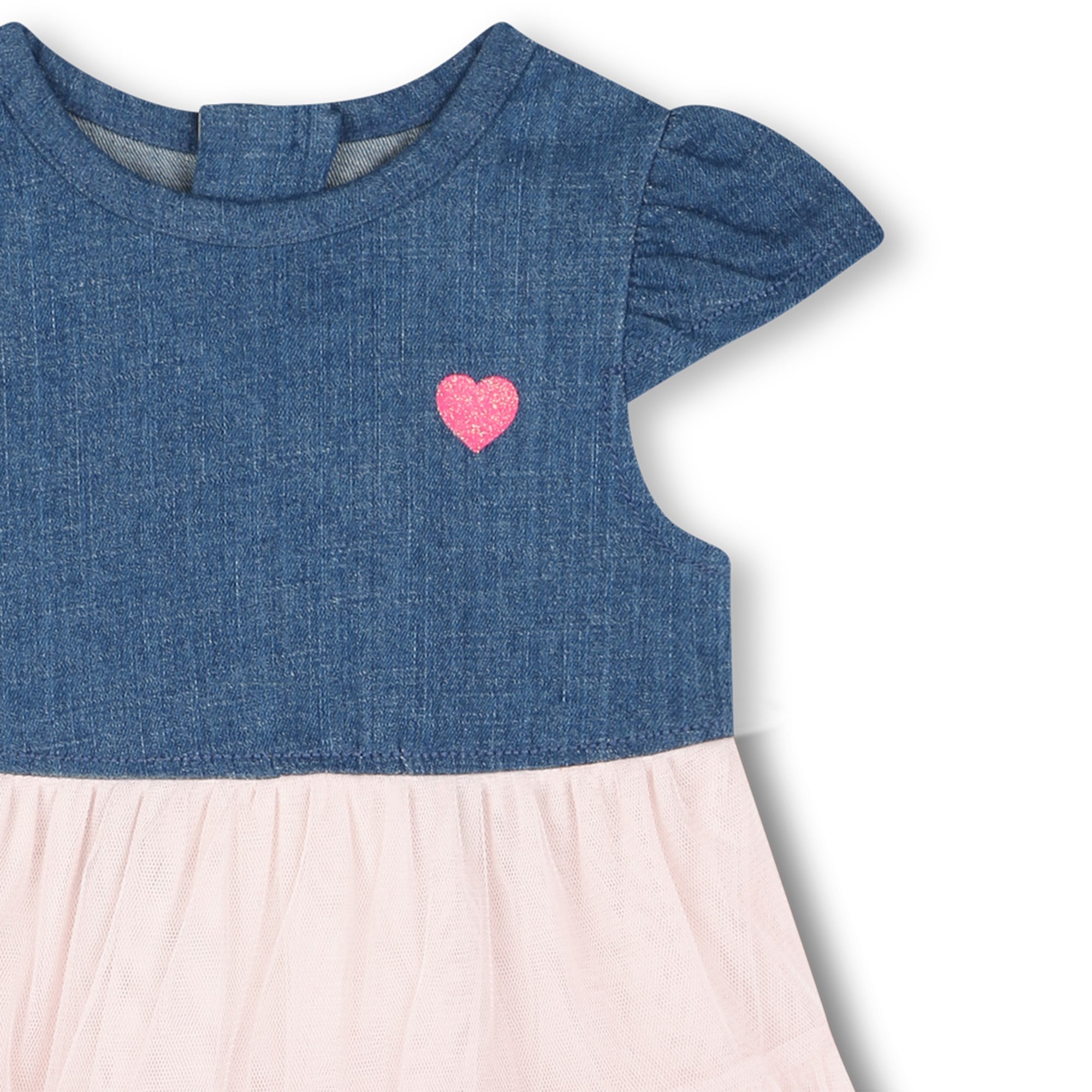 Vestito bimateriale con volant BILLIEBLUSH Per BAMBINA