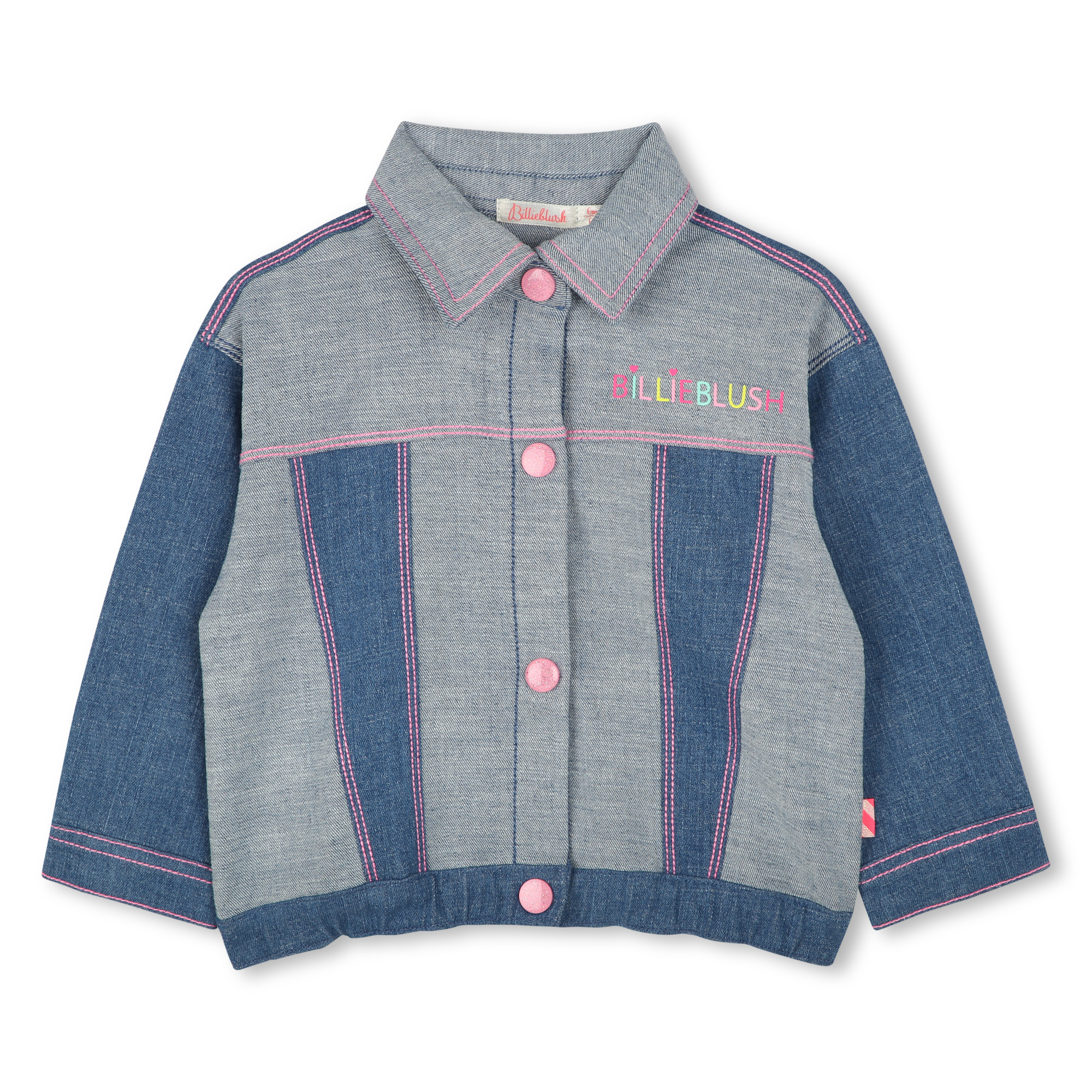 Denim jacket with prints BILLIEBLUSH for GIRL