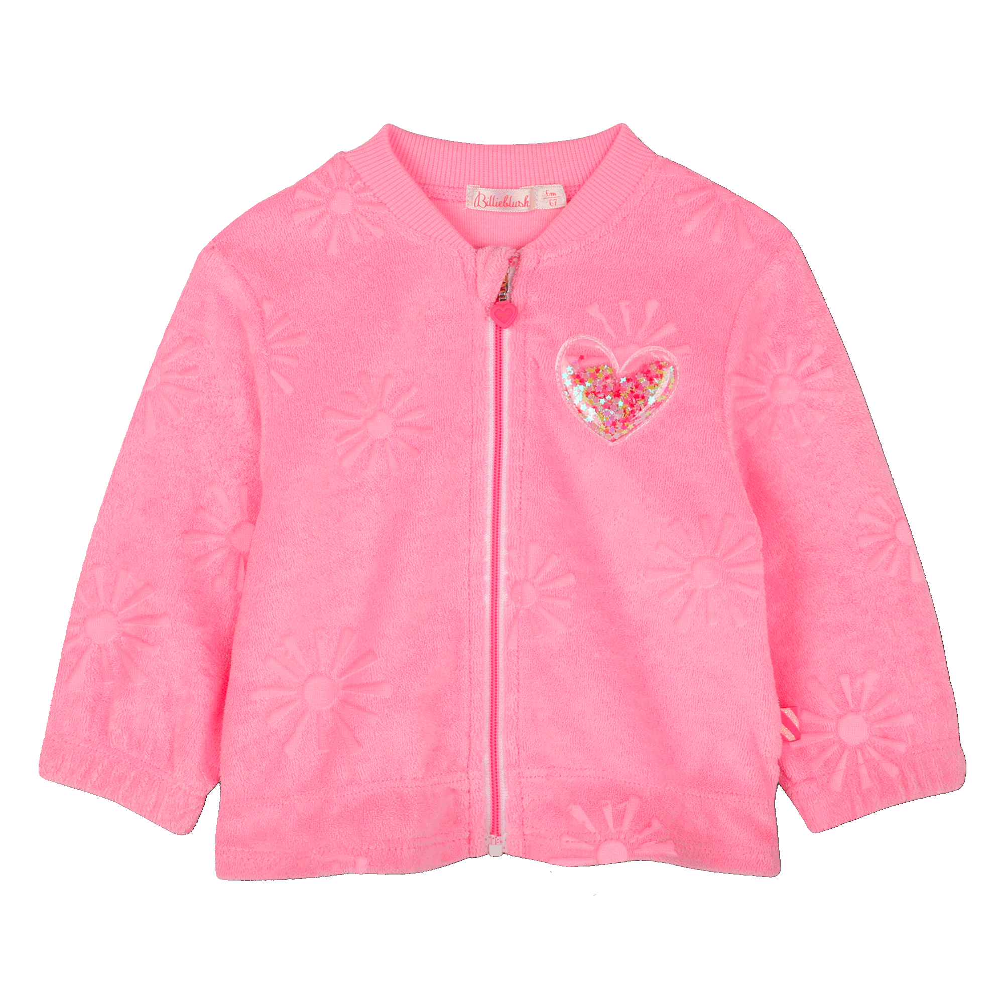 Zip-up terry cloth cardigan BILLIEBLUSH for GIRL