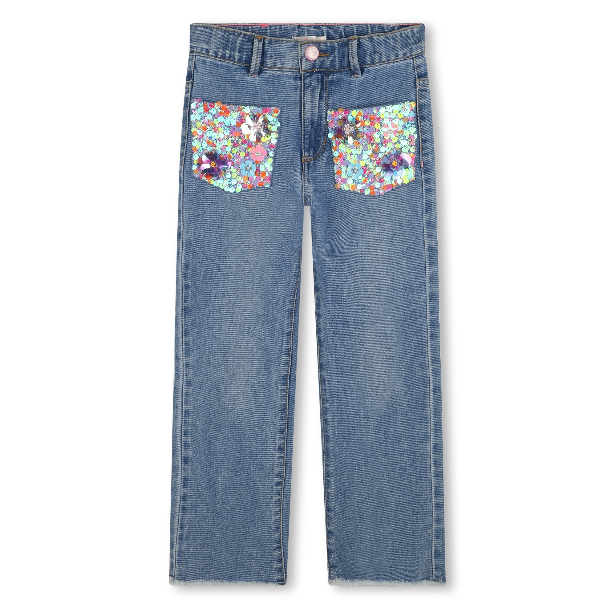 Cotton jeans with sequins BILLIEBLUSH for GIRL