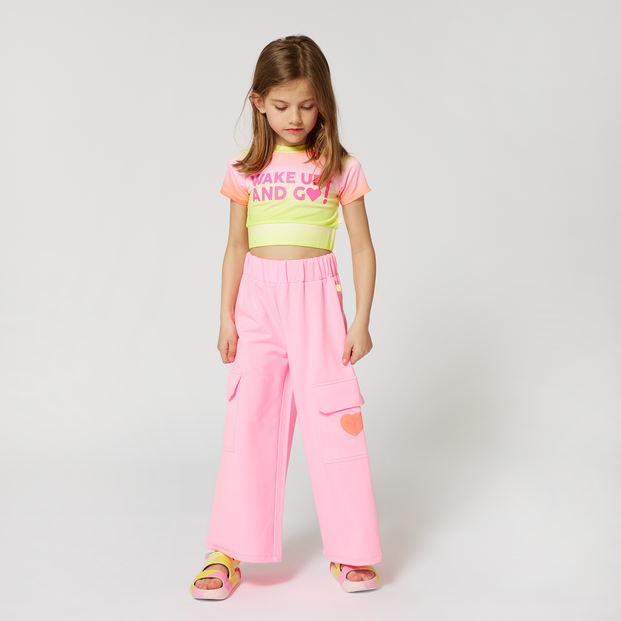 Wide-leg fleece trousers BILLIEBLUSH for GIRL