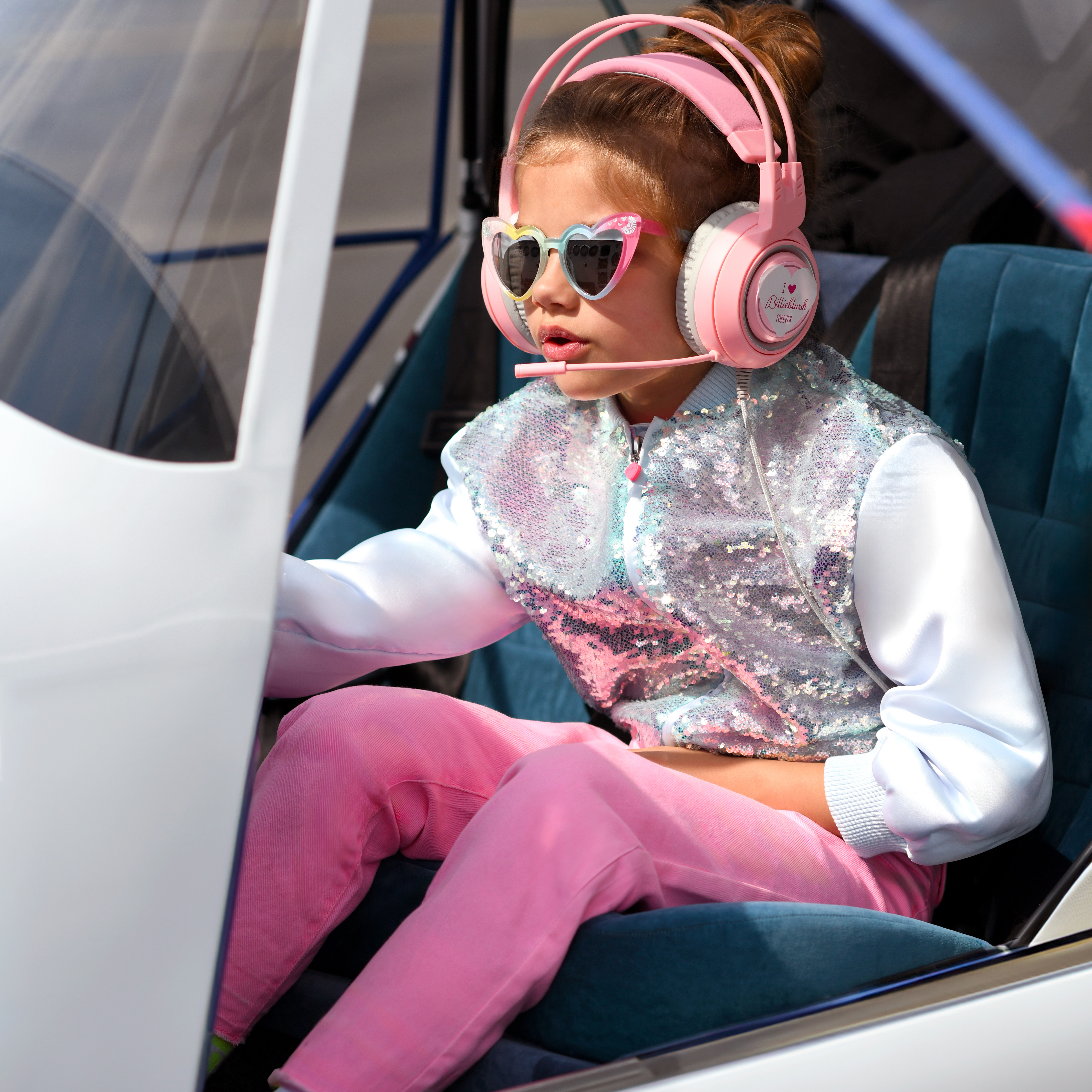 Blouson zippé en sequins BILLIEBLUSH pour FILLE