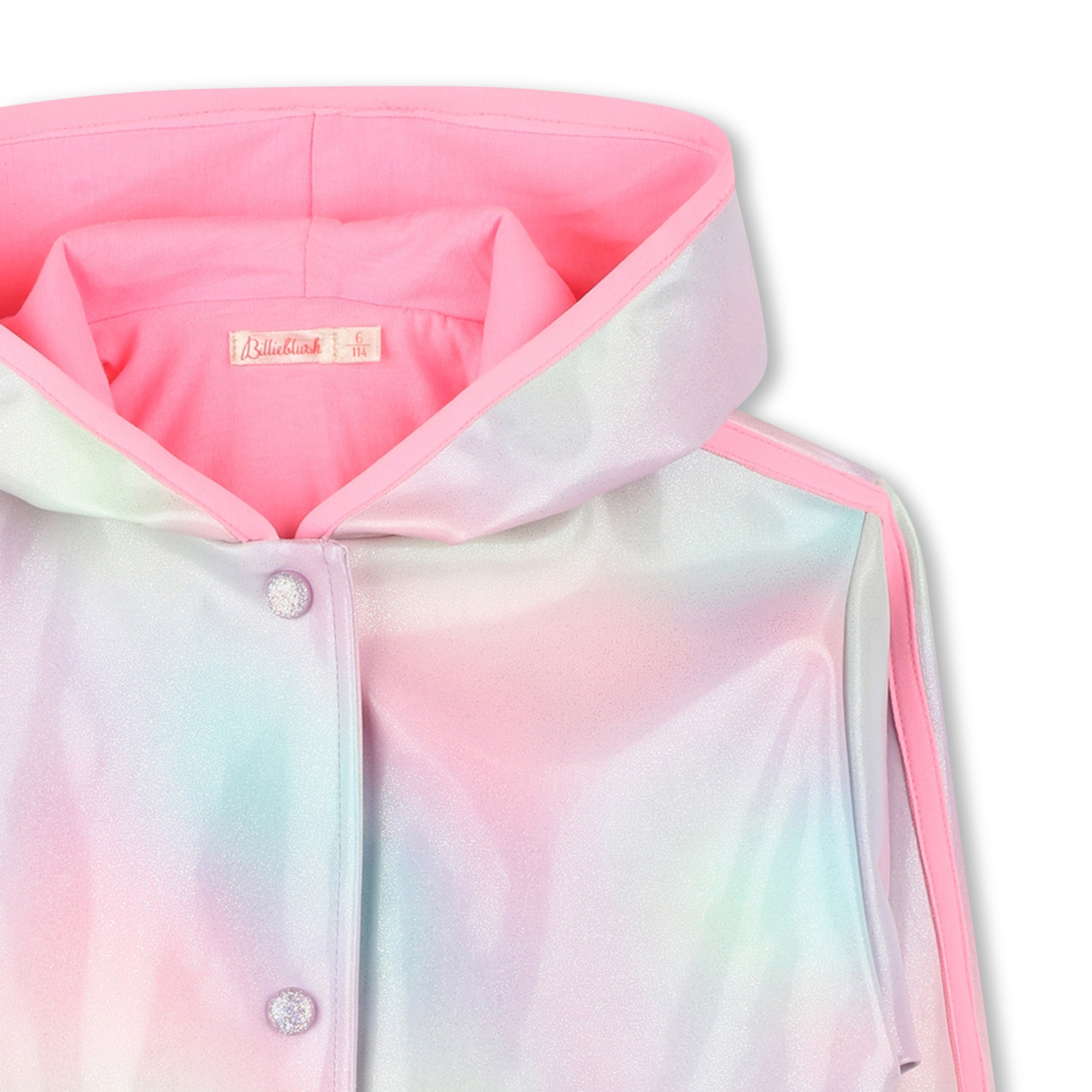 Waxed hooded raincoat BILLIEBLUSH for GIRL