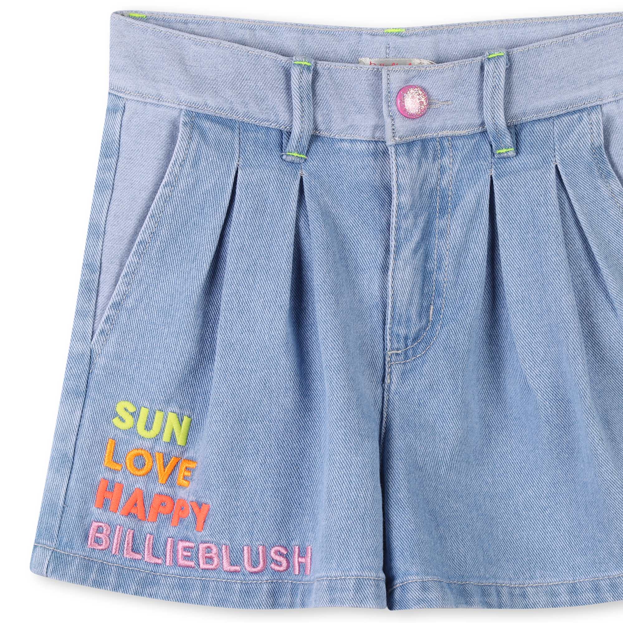 Adjustable-waist denim shorts BILLIEBLUSH for GIRL