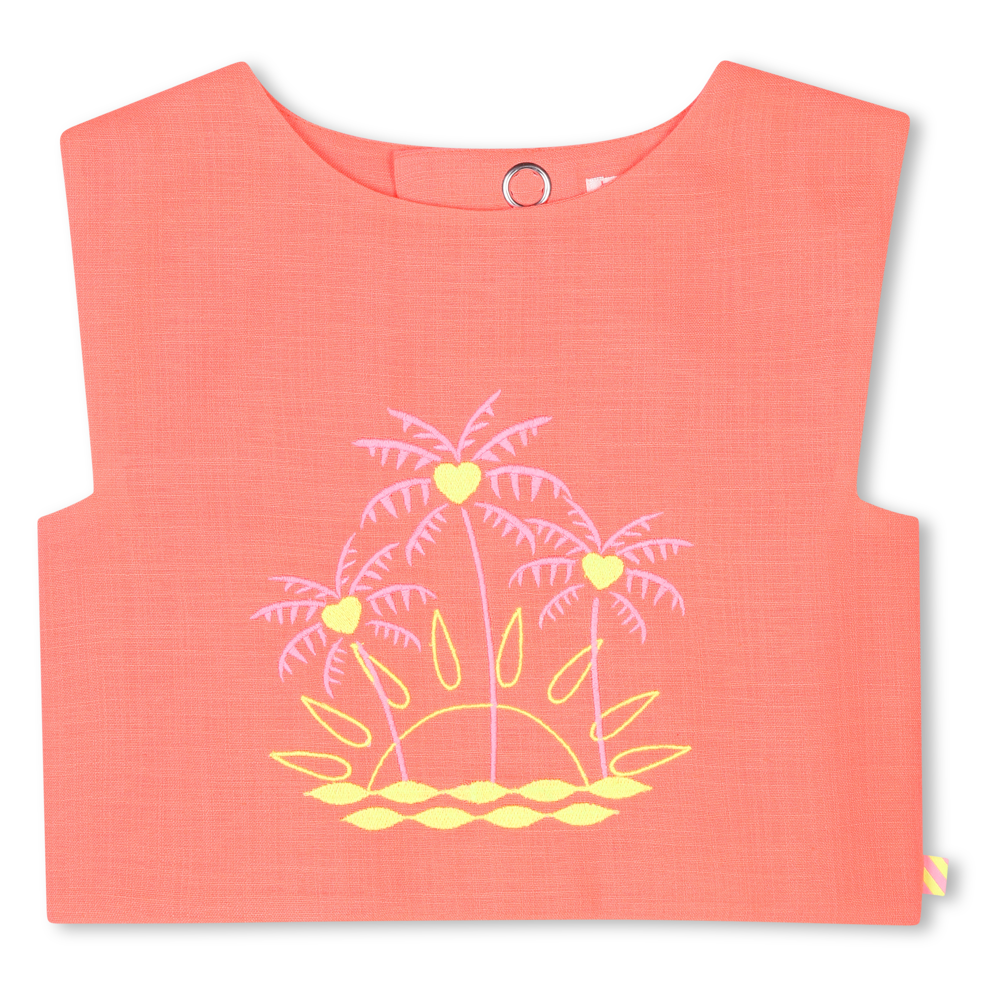 Top brodé effet lin BILLIEBLUSH pour FILLE