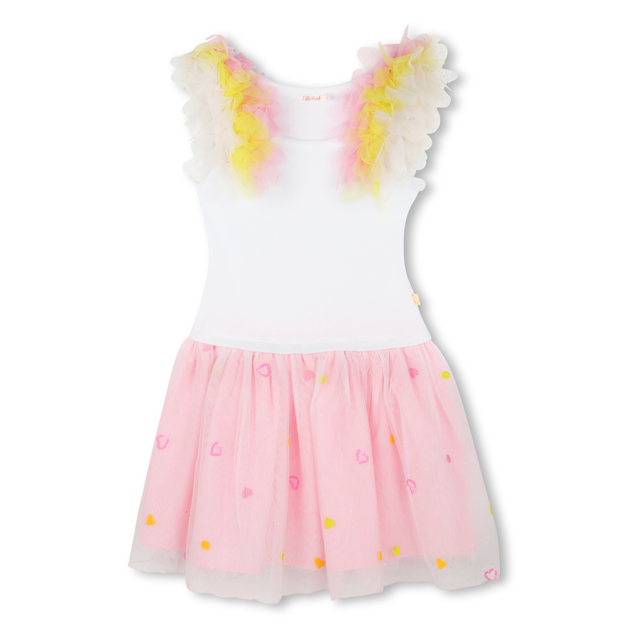 Strappy dual-fabric dress BILLIEBLUSH for GIRL