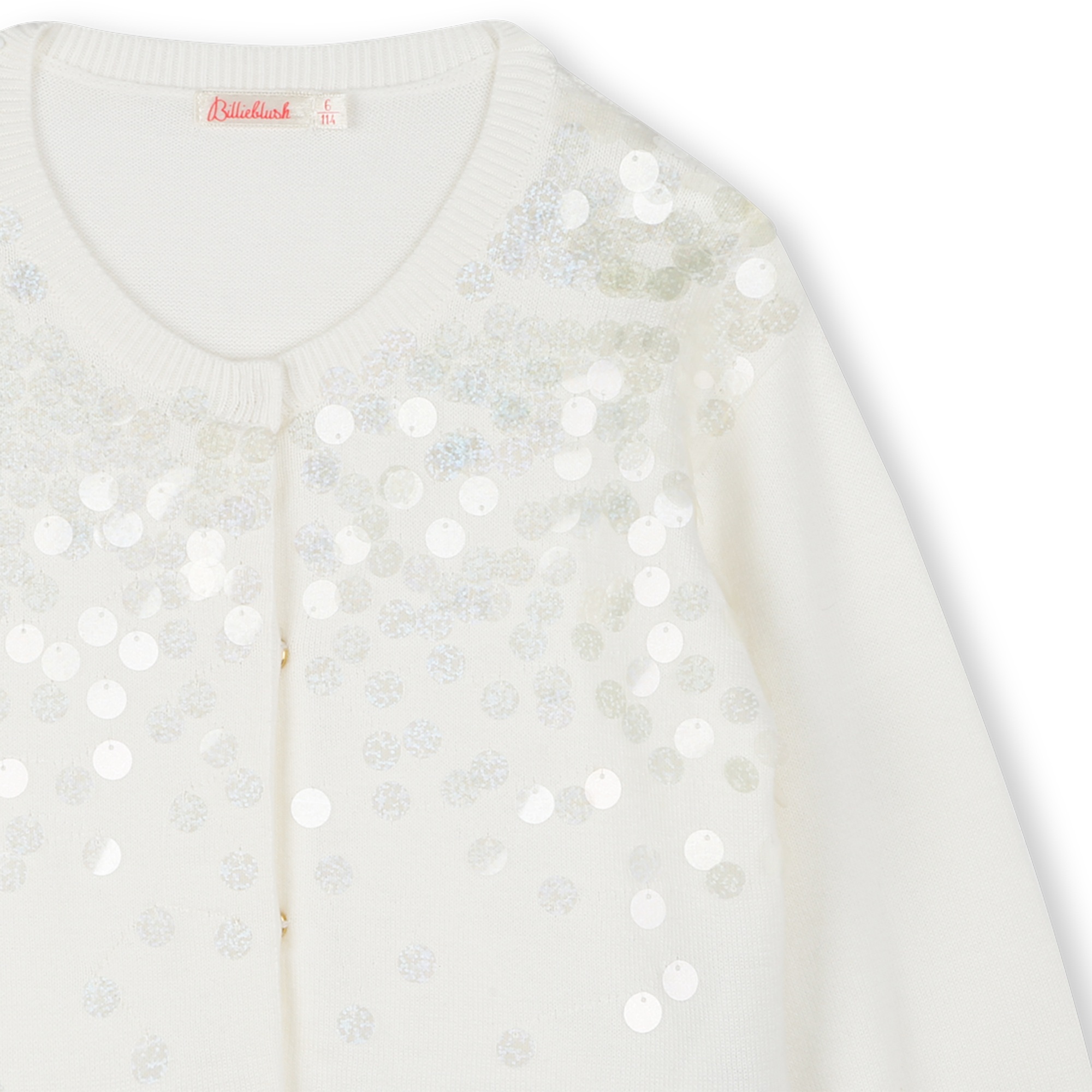 Cardigan en coton orné de sequins BILLIEBLUSH pour FILLE