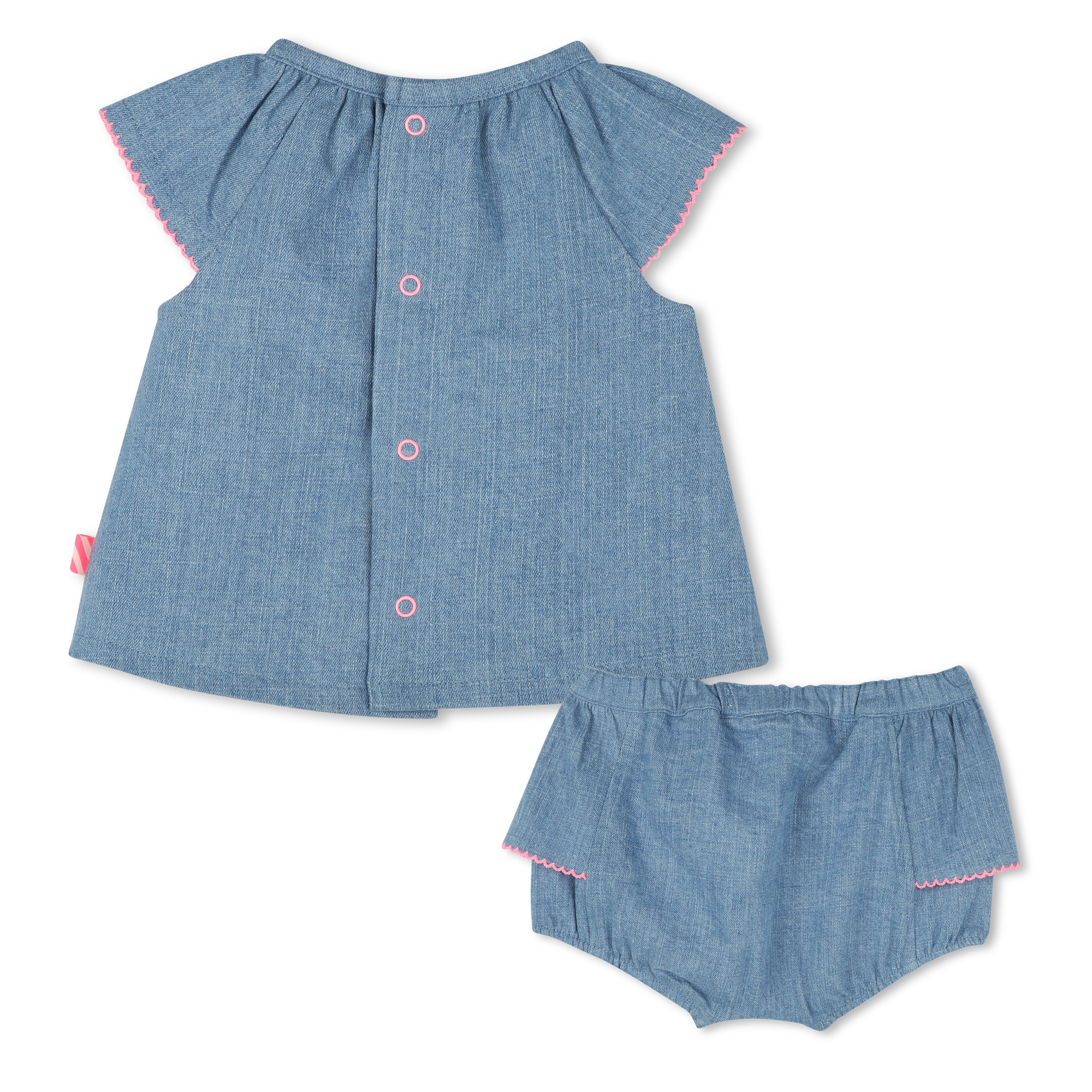 Set in denim con volant BILLIEBLUSH Per BAMBINA