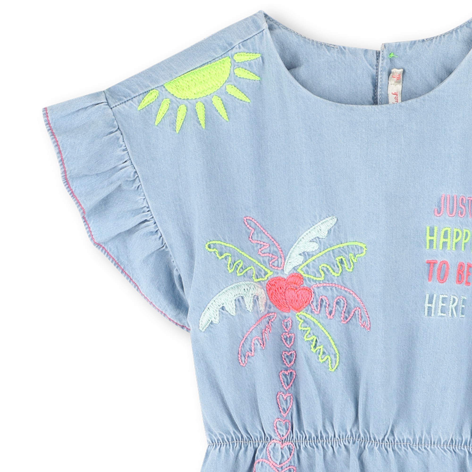 Embroidered denim dress BILLIEBLUSH for GIRL