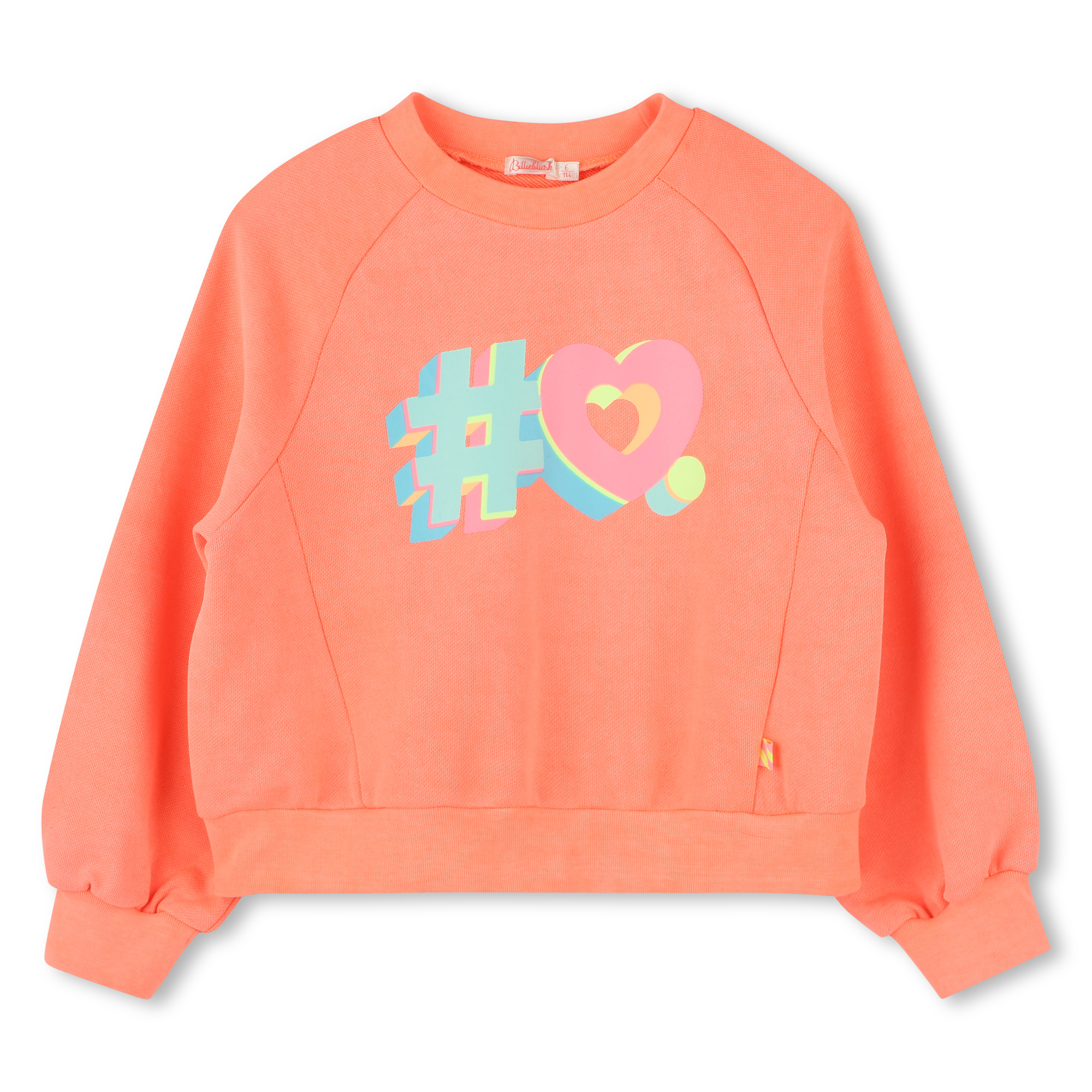 Dyed fleece sweatshirt BILLIEBLUSH for GIRL