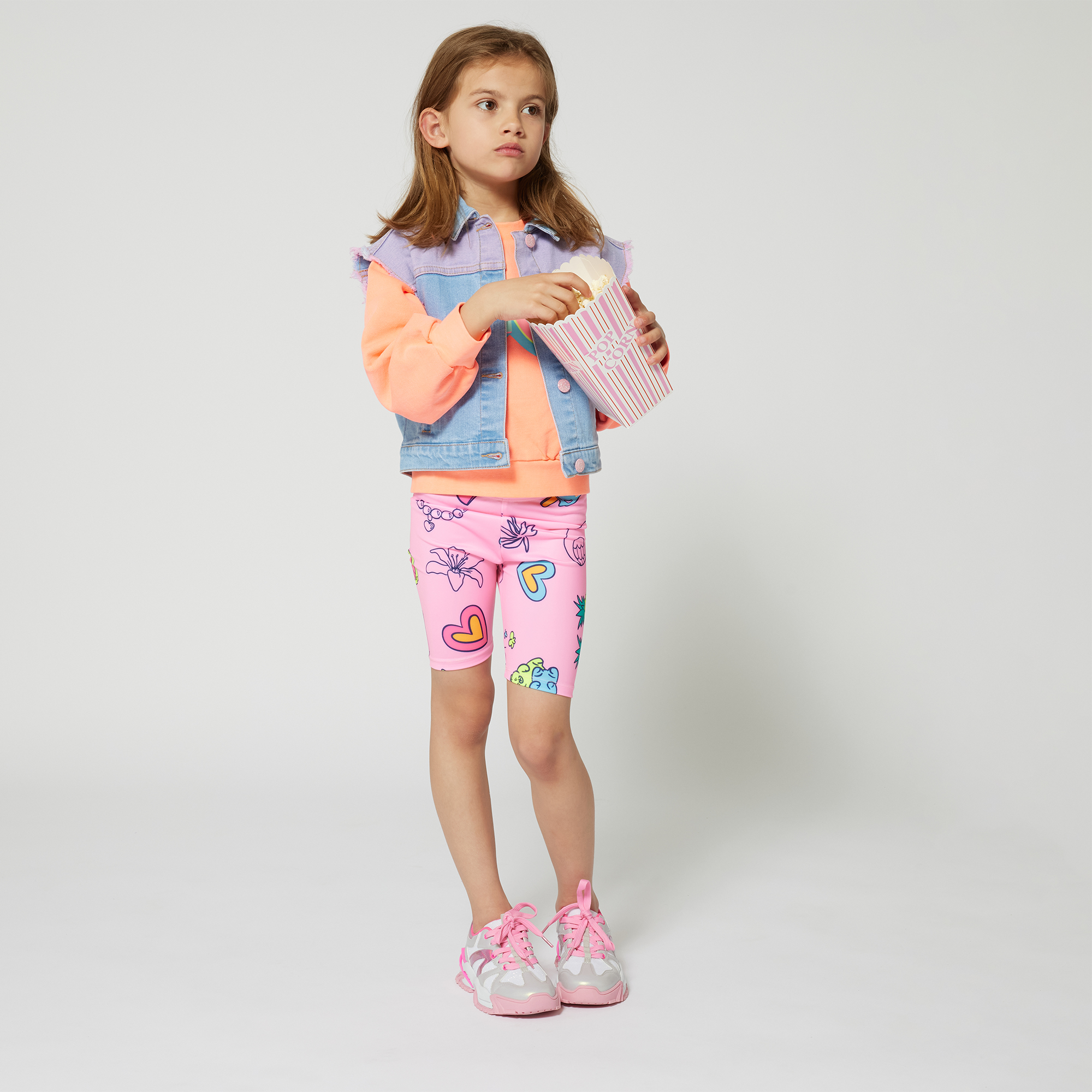 Dyed fleece sweatshirt BILLIEBLUSH for GIRL