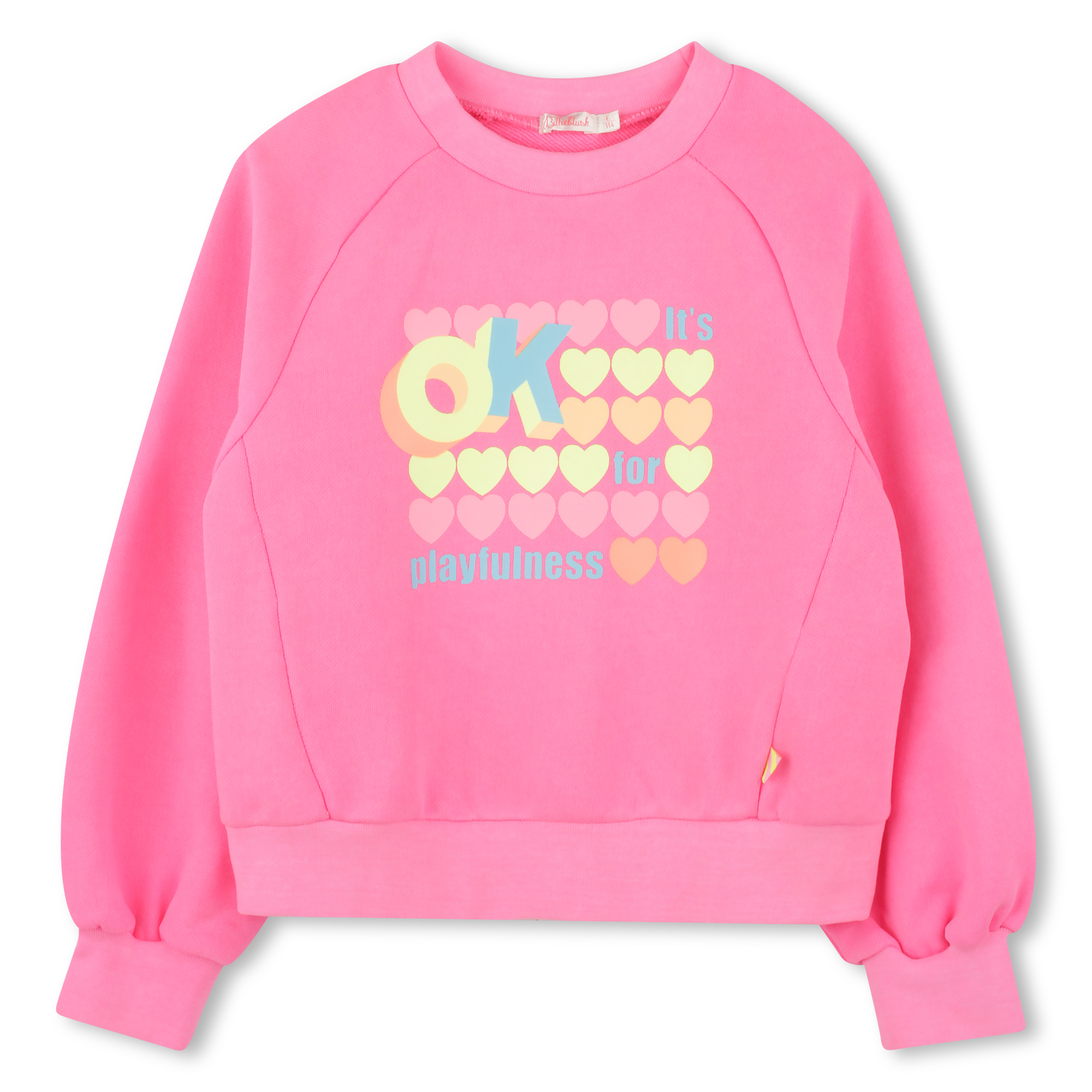 Dyed fleece sweatshirt BILLIEBLUSH for GIRL