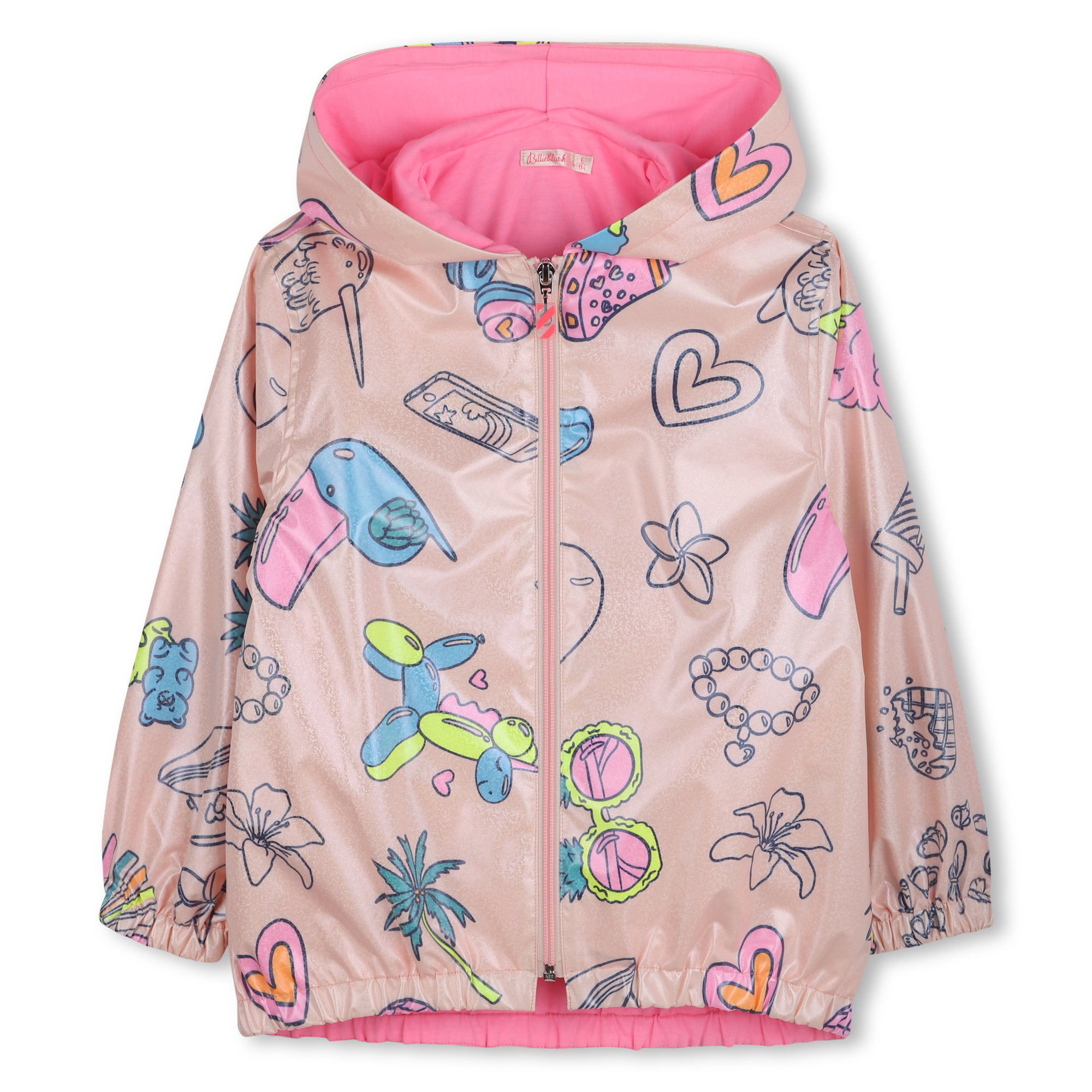 Regenjas met capuchon en print BILLIEBLUSH Voor