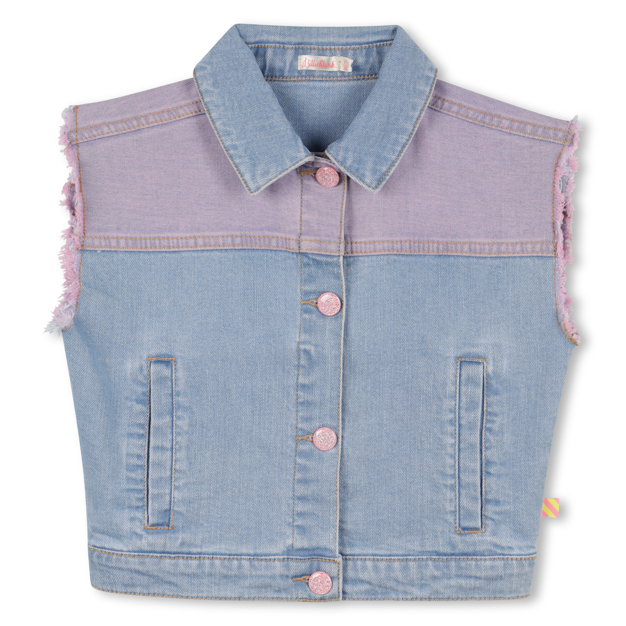 Two-tone denim vest BILLIEBLUSH for GIRL