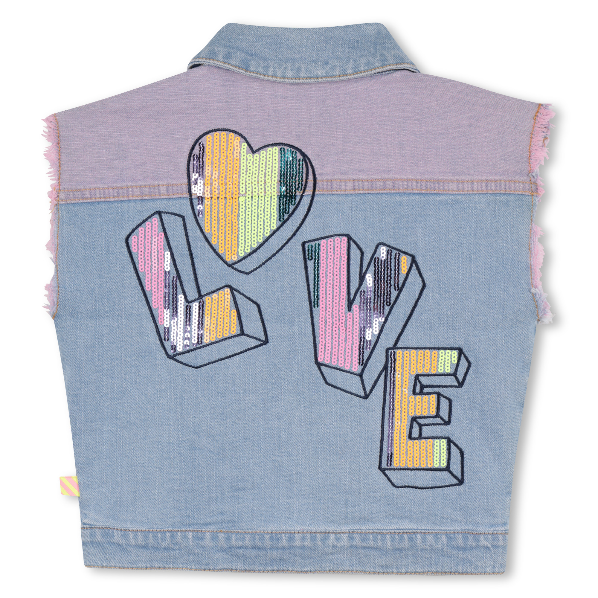 Two-tone denim vest BILLIEBLUSH for GIRL